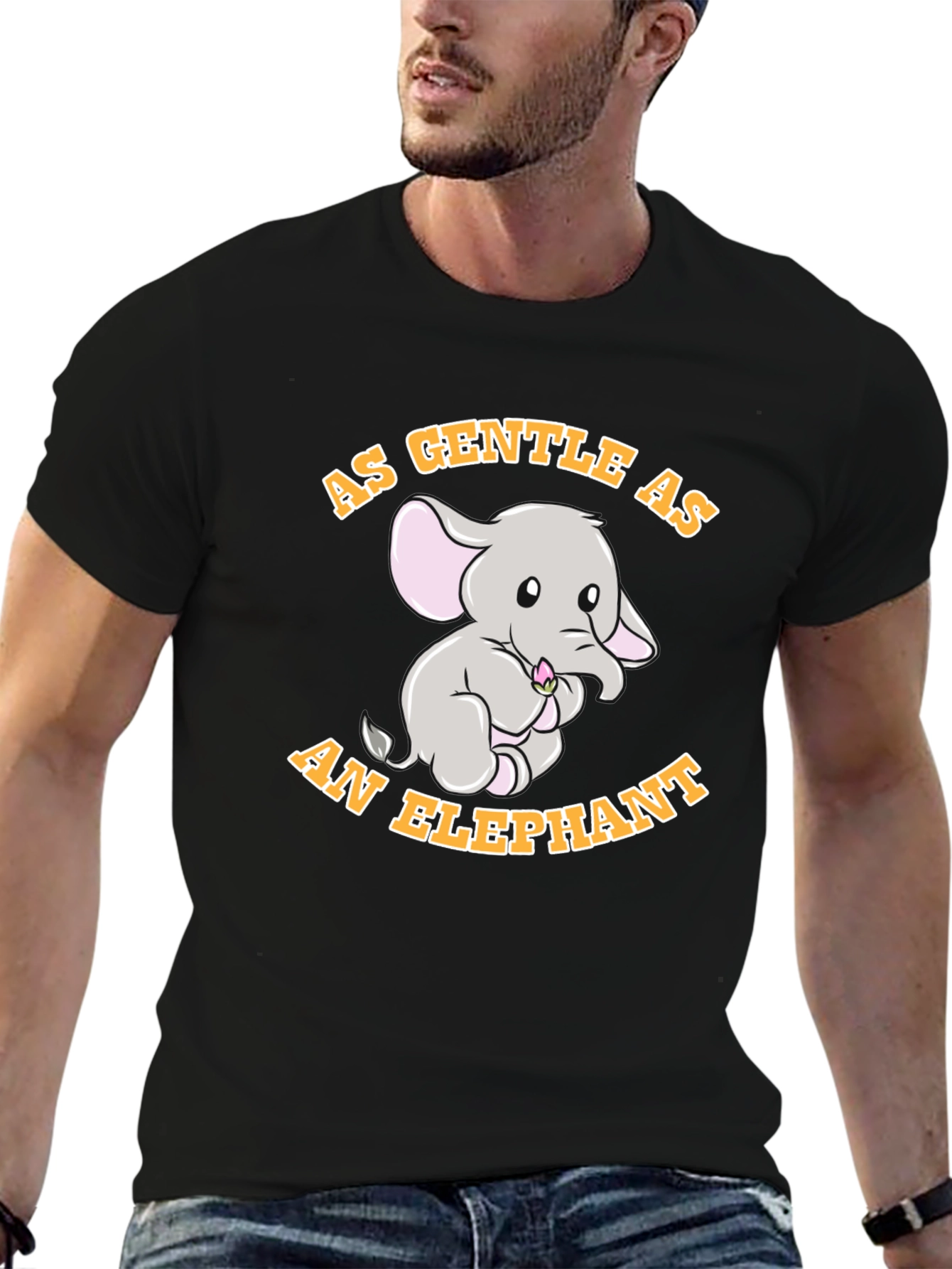 Gentle Elephant Graphic T-Shirt
