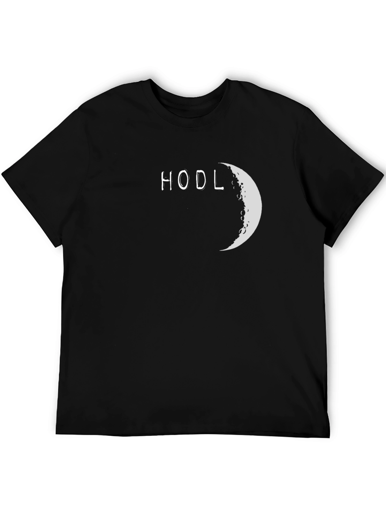 HODL Moon Black T-Shirt - Crypto Investing