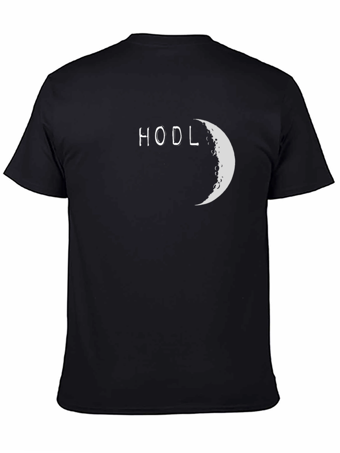HODL Moon Black T-Shirt - Crypto Investing