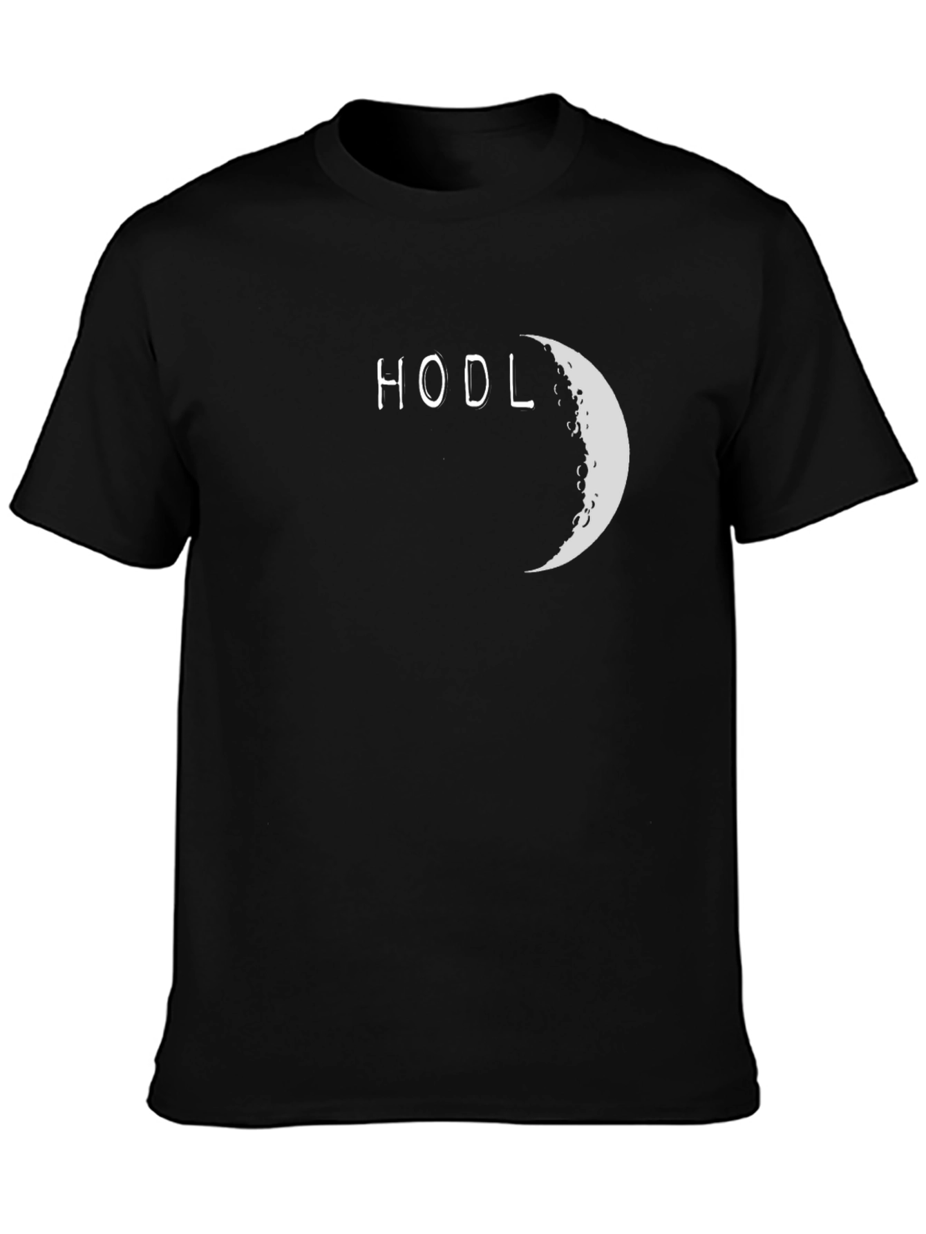 HODL Moon Black T-Shirt - Crypto Investing