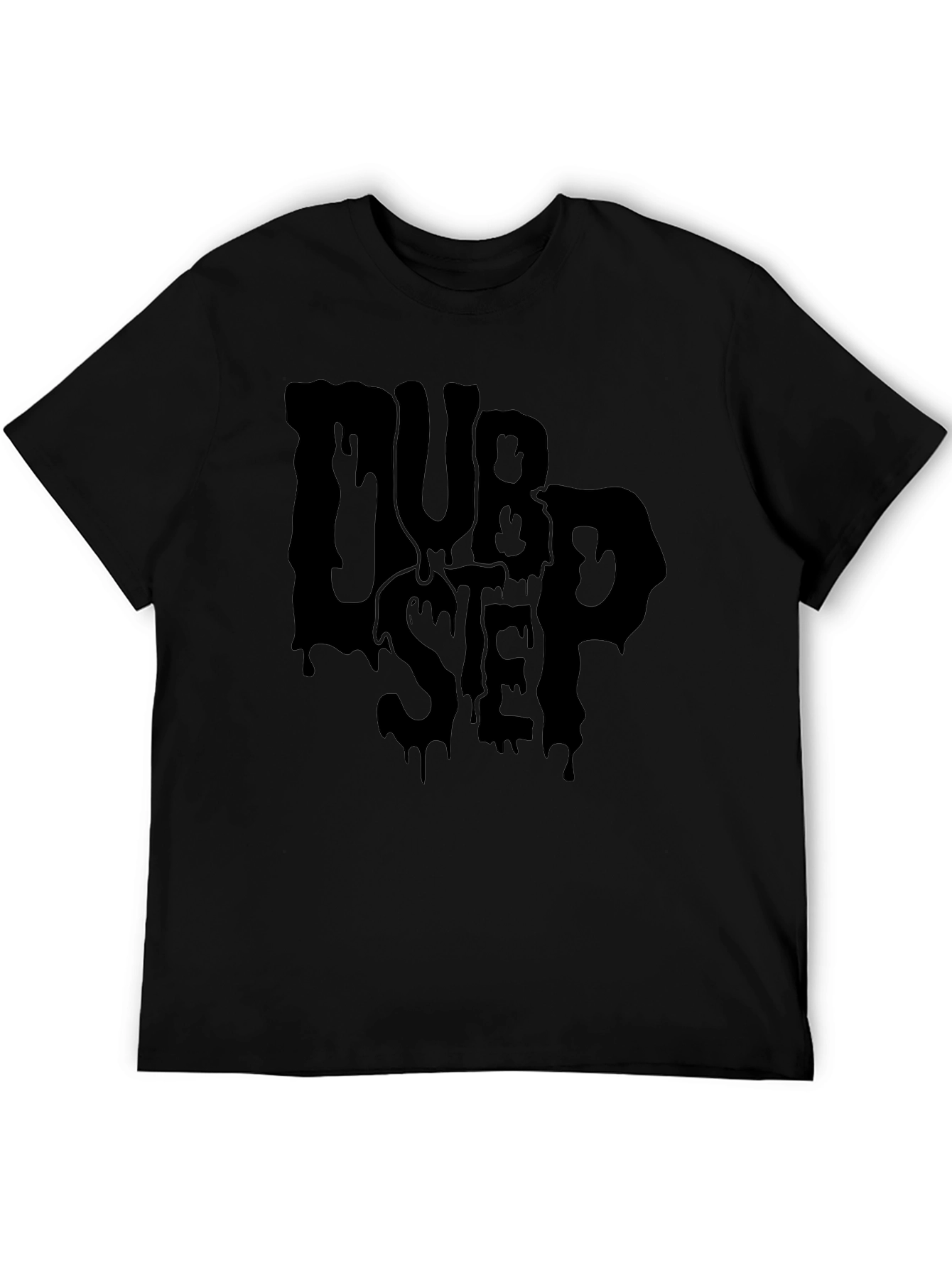 Dubstep Drip Graphic Black T-Shirt