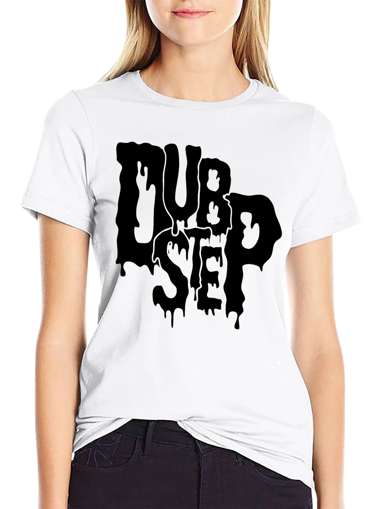 Dubstep Drip Graphic Black T-Shirt
