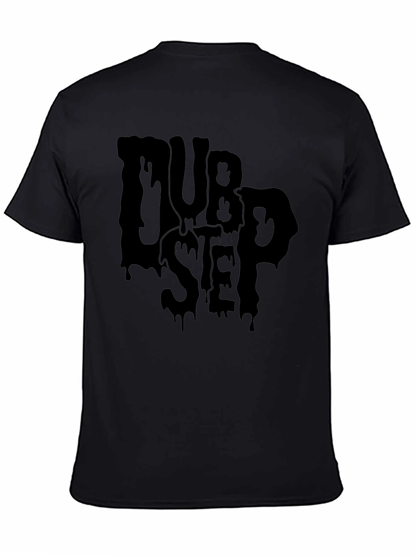 Dubstep Drip Graphic Black T-Shirt
