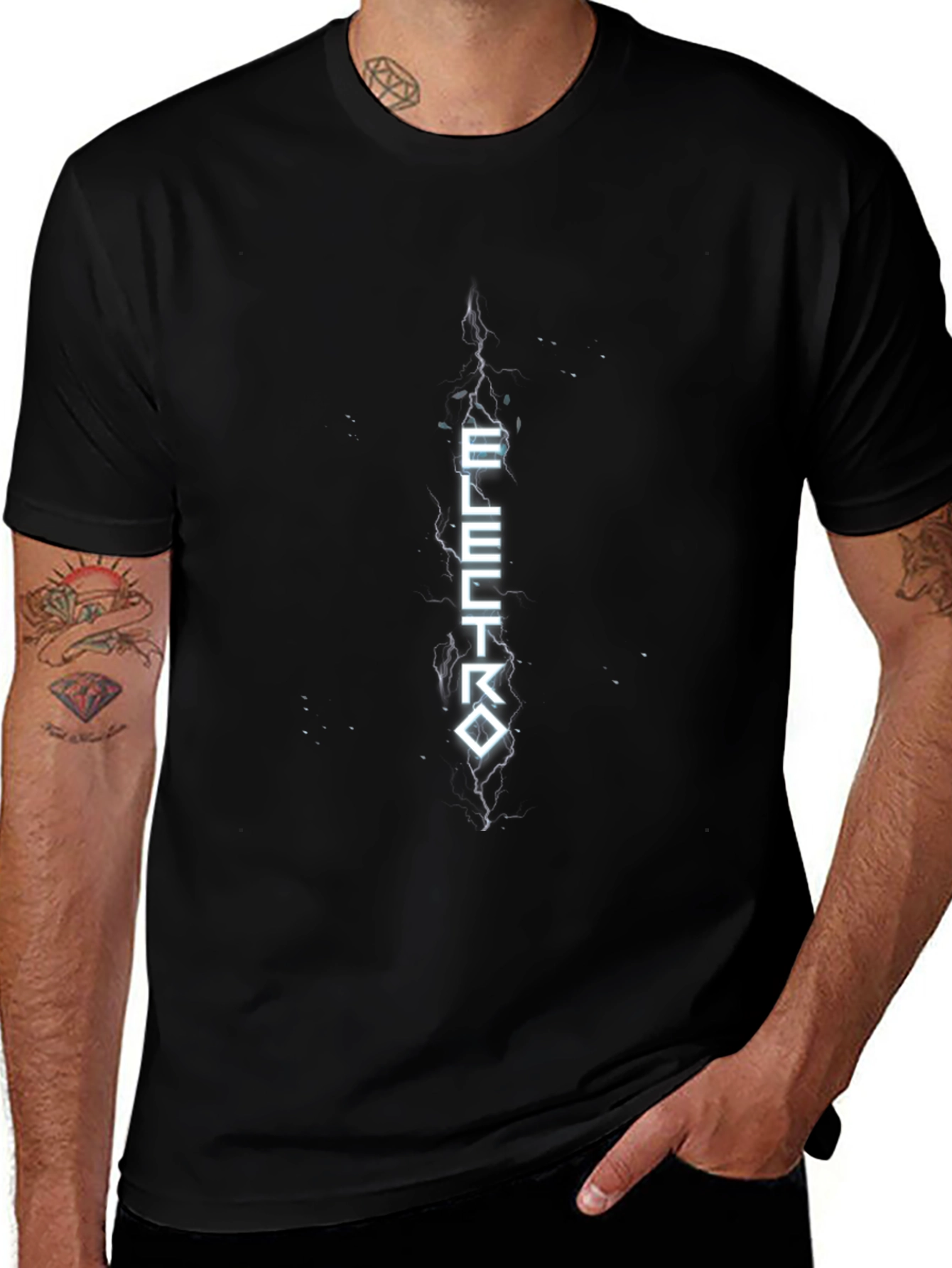 Electro Graphic Black T-Shirt