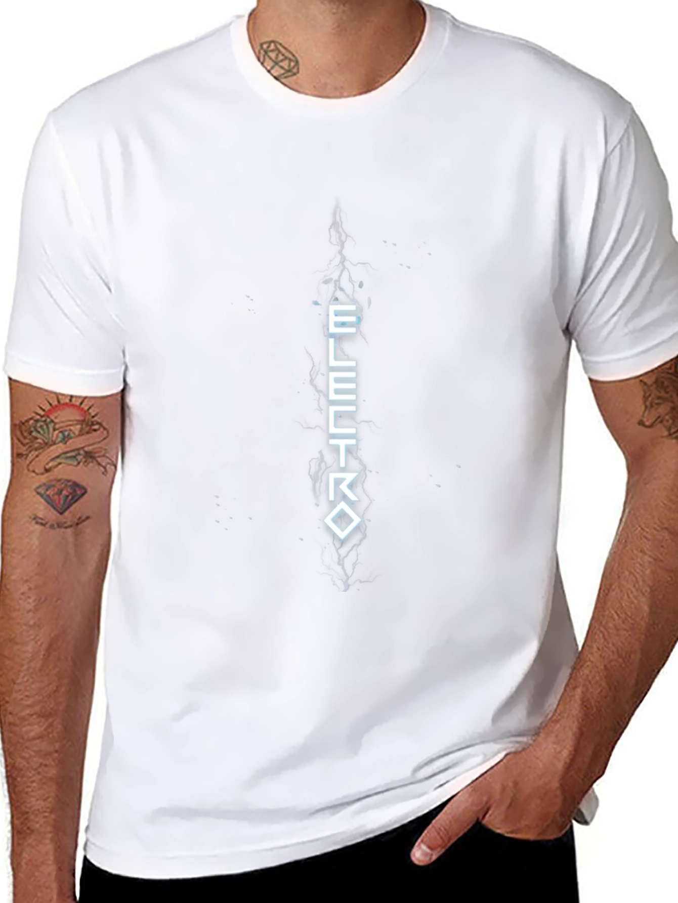 Electro Graphic Black T-Shirt