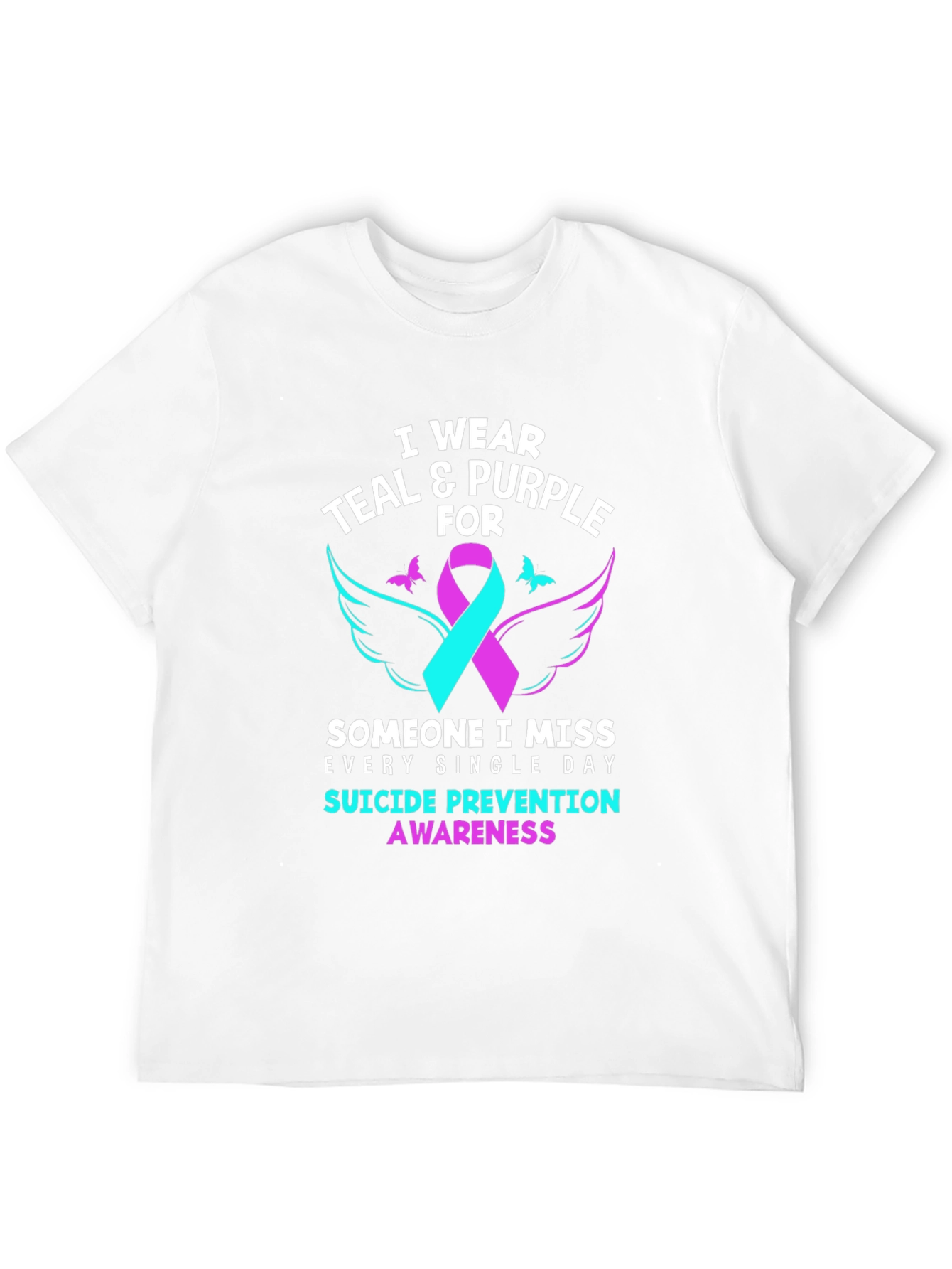 Teal & Purple Suicide Prevention Awareness T-Shirt