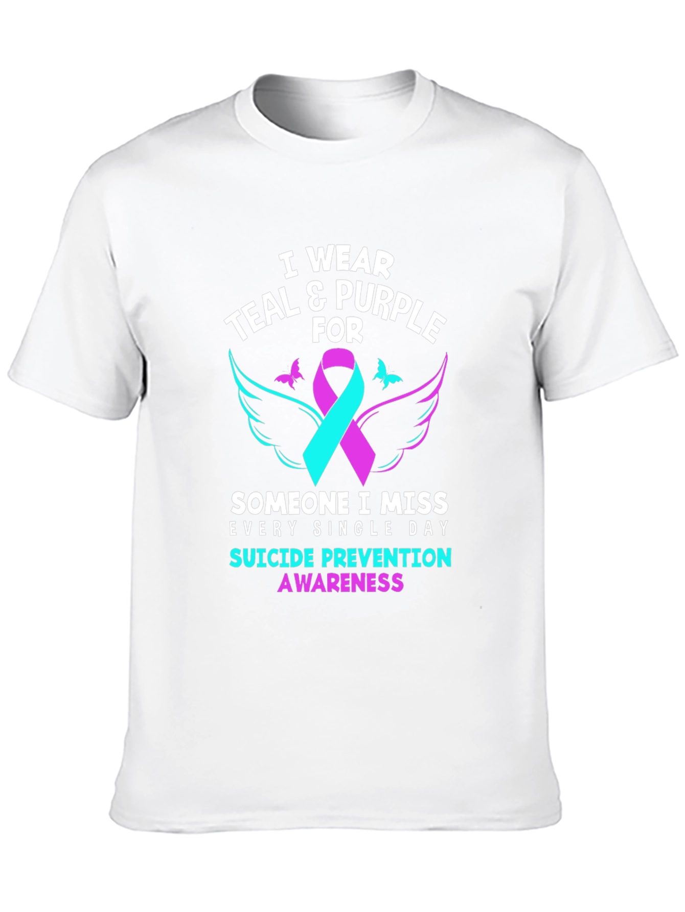 Teal & Purple Suicide Prevention Awareness T-Shirt