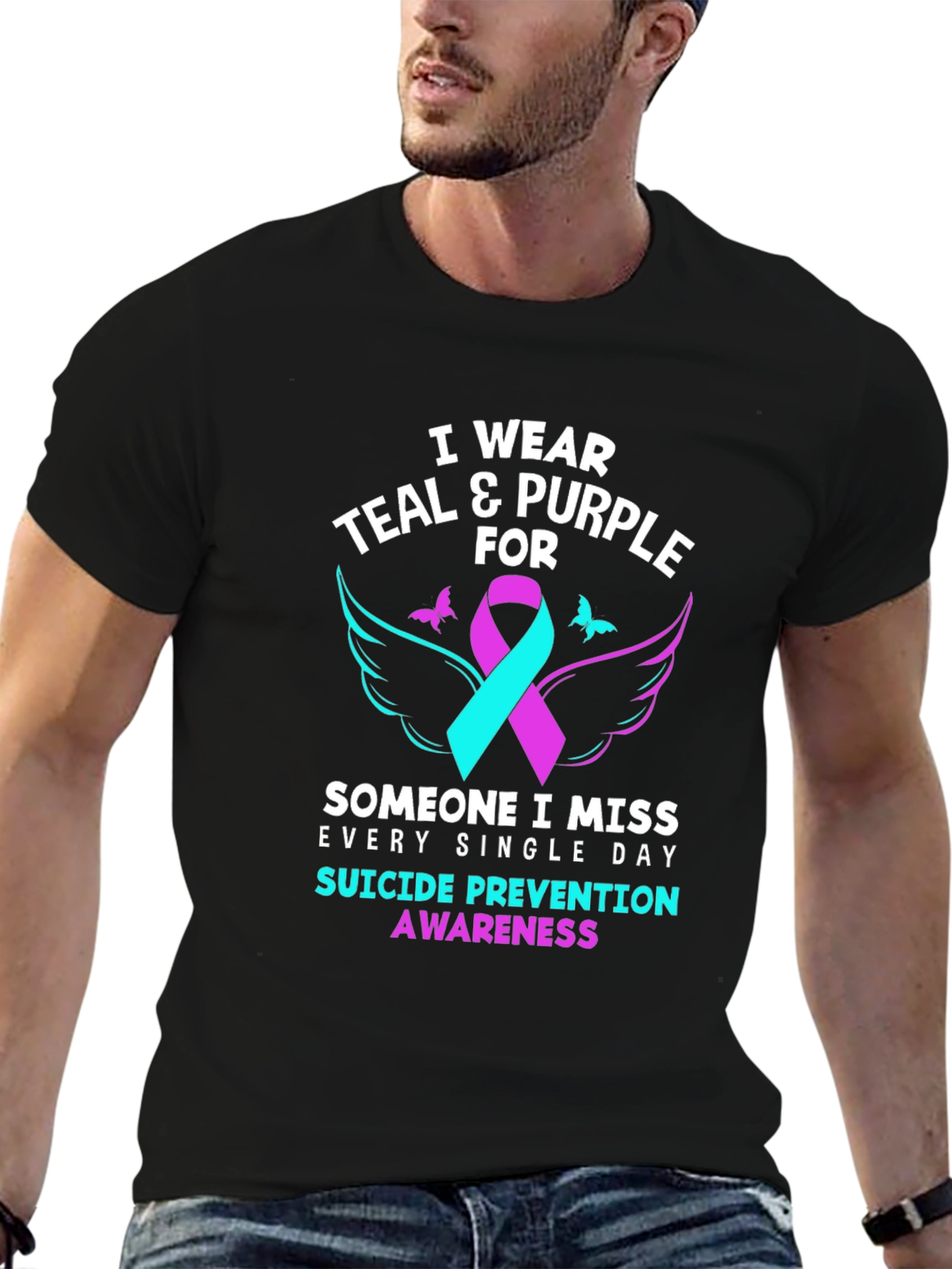 Teal & Purple Suicide Prevention Awareness T-Shirt