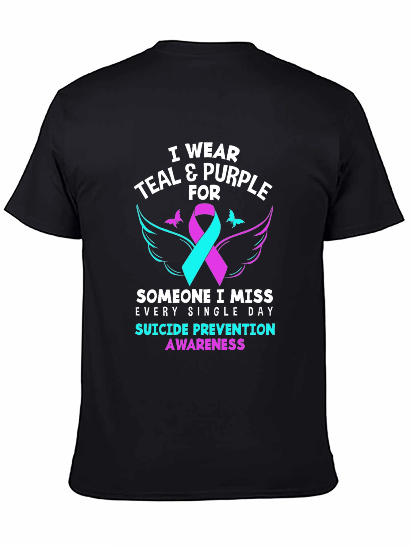 Teal & Purple Suicide Prevention Awareness T-Shirt