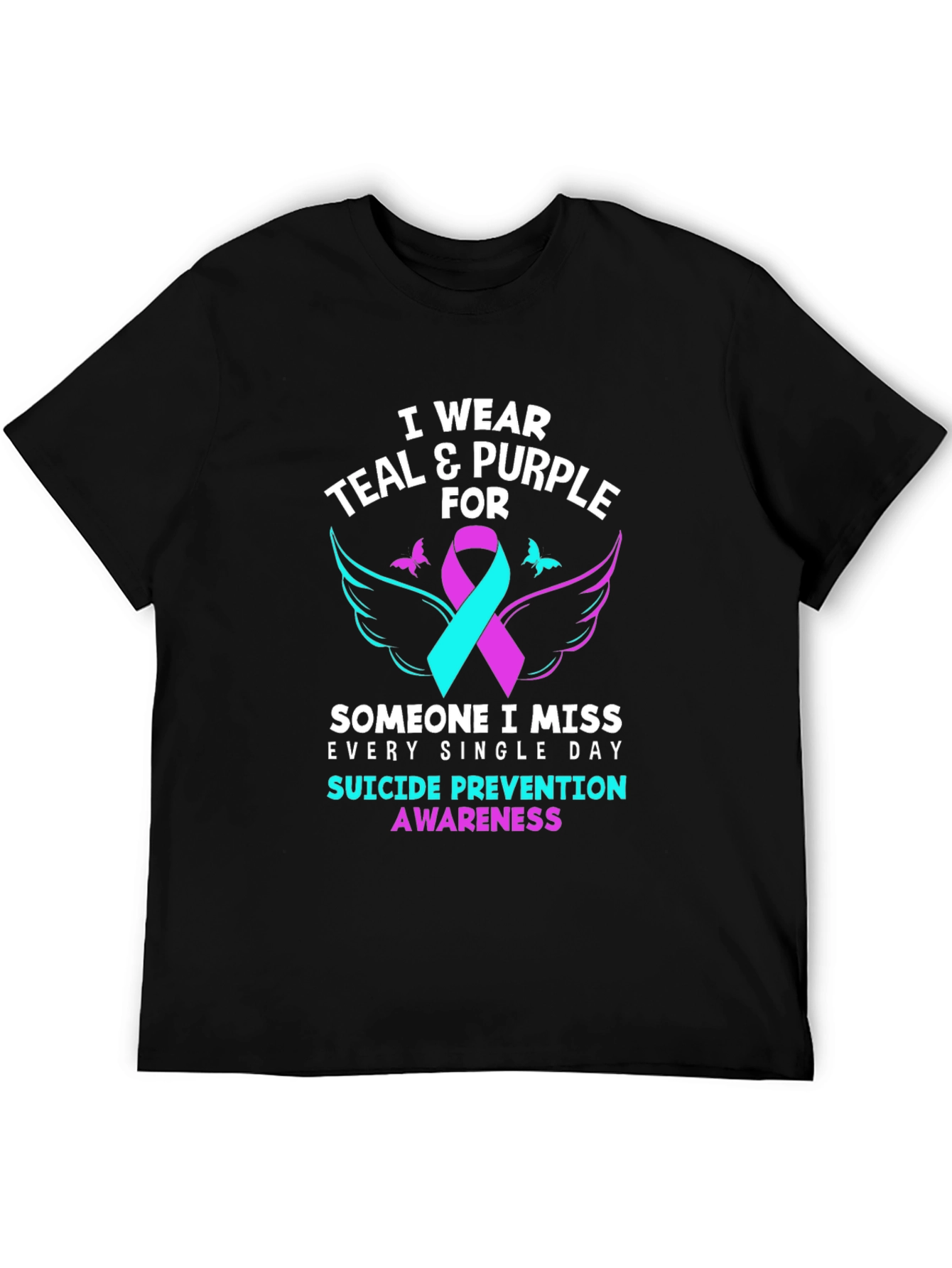 Teal & Purple Suicide Prevention Awareness T-Shirt