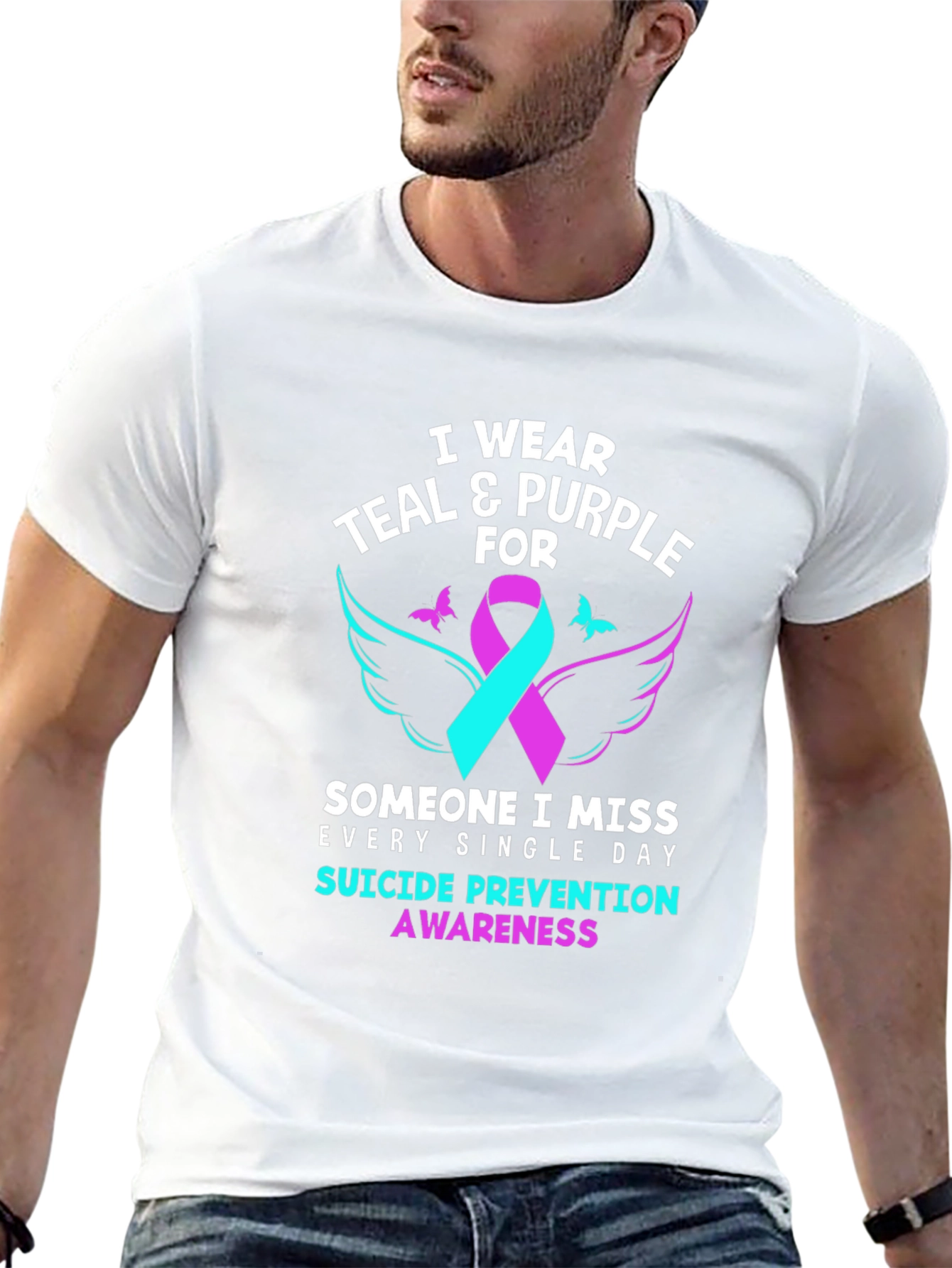 Teal & Purple Suicide Prevention Awareness T-Shirt