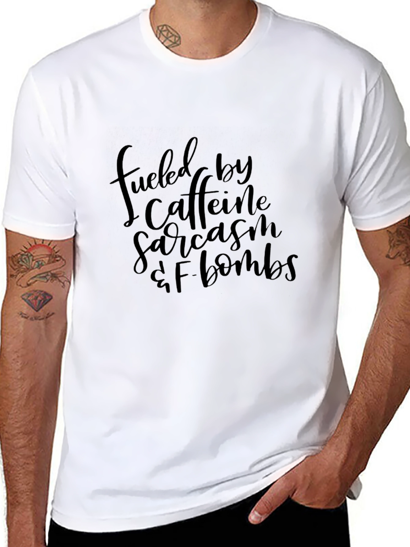 Fueled By Caffeine Sarcasm & F Bombs T-Shirt