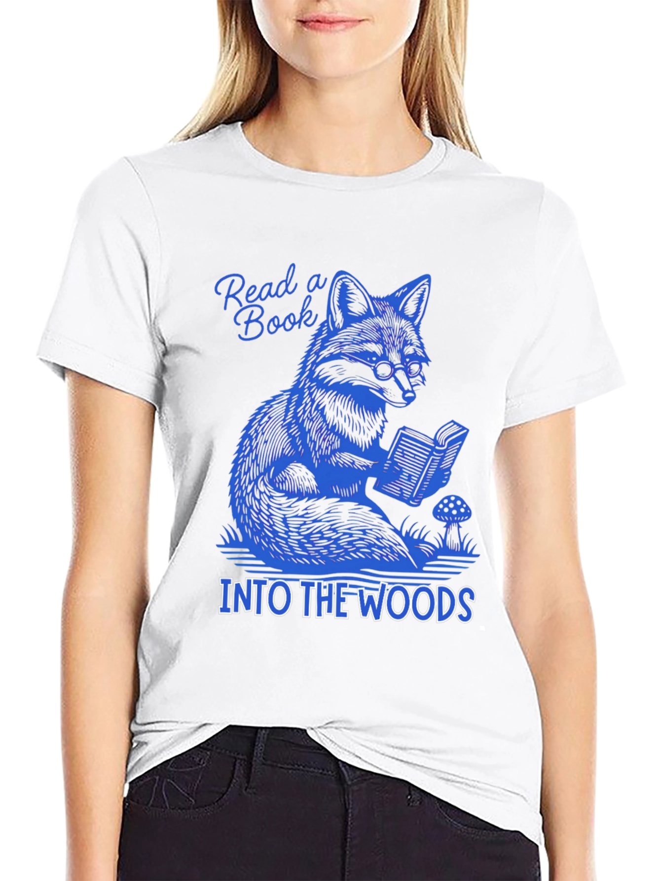 Read a Book Into the Woods Tee