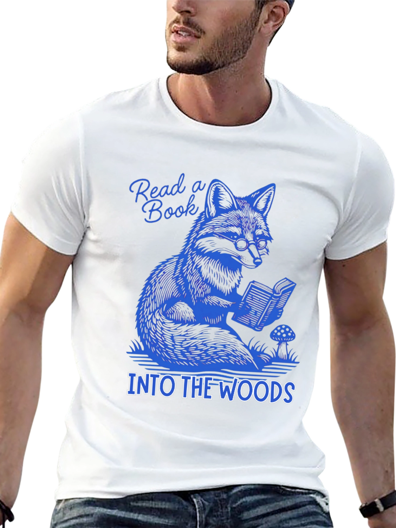 Read a Book Into the Woods Tee