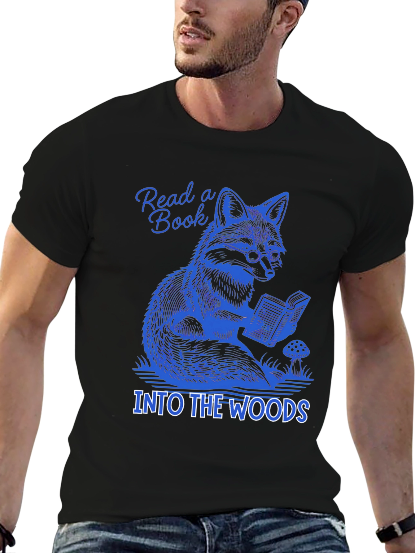 Read a Book Into the Woods Tee