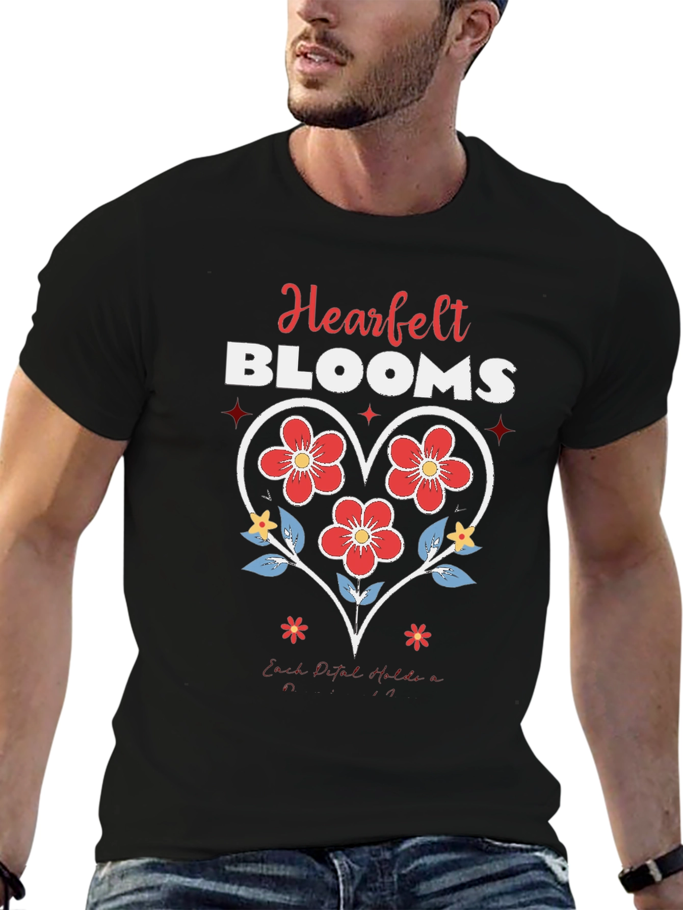 Heartfelt Blooms Graphic Tee