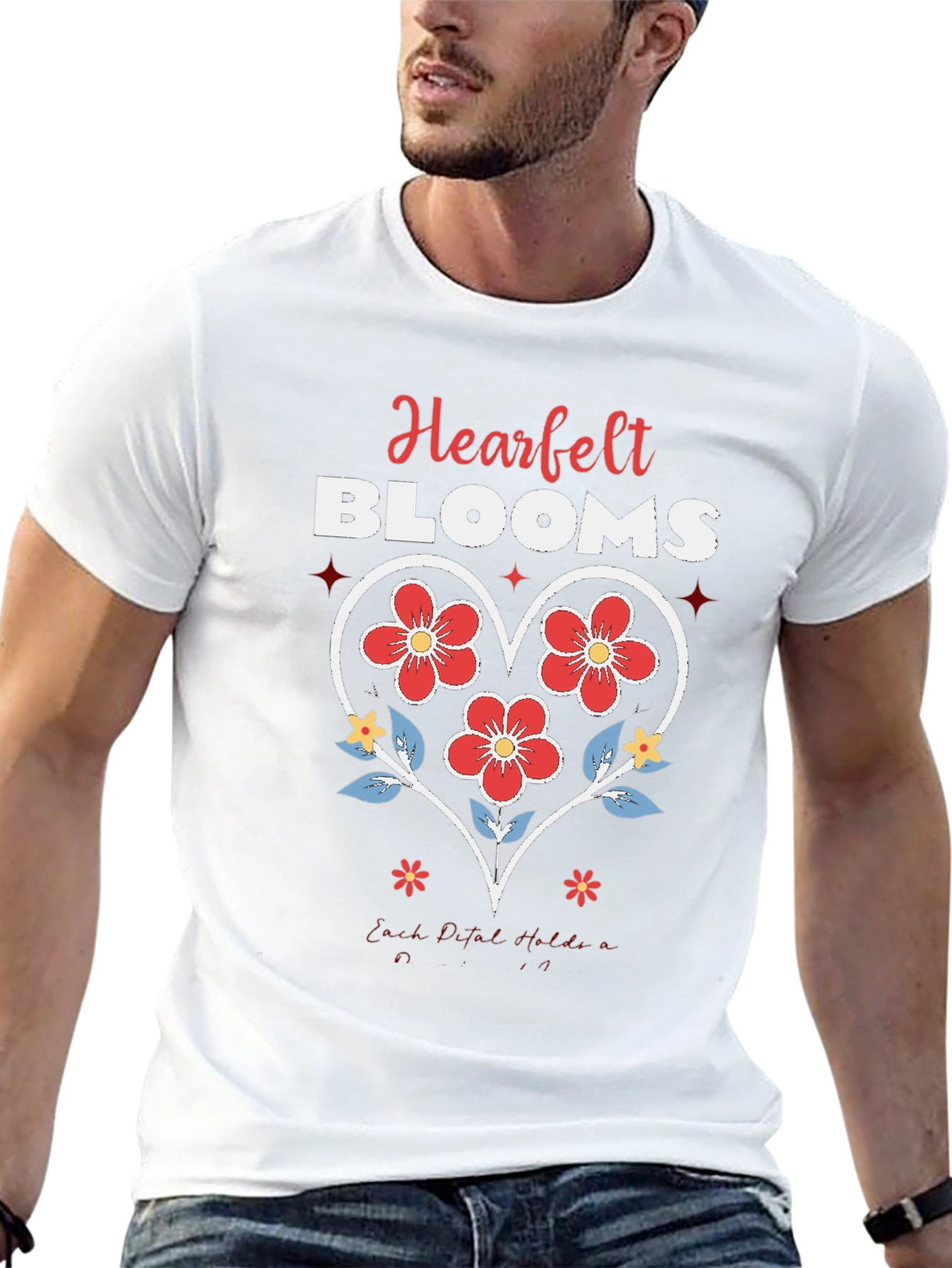 Heartfelt Blooms Graphic Tee