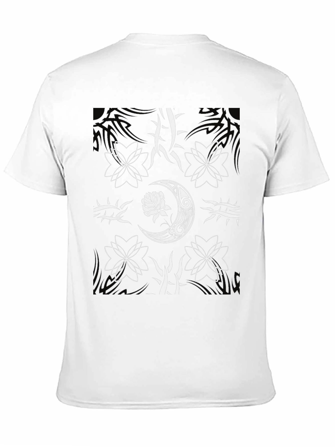 Edgy Graphic Tee - Rose & Moon Design