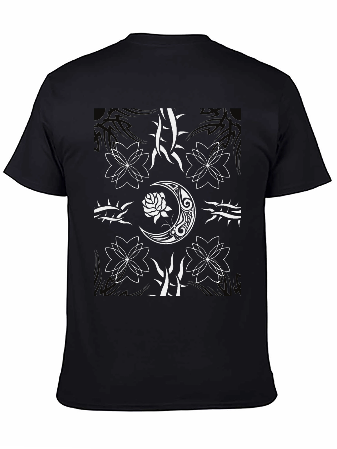 Edgy Graphic Tee - Rose & Moon Design