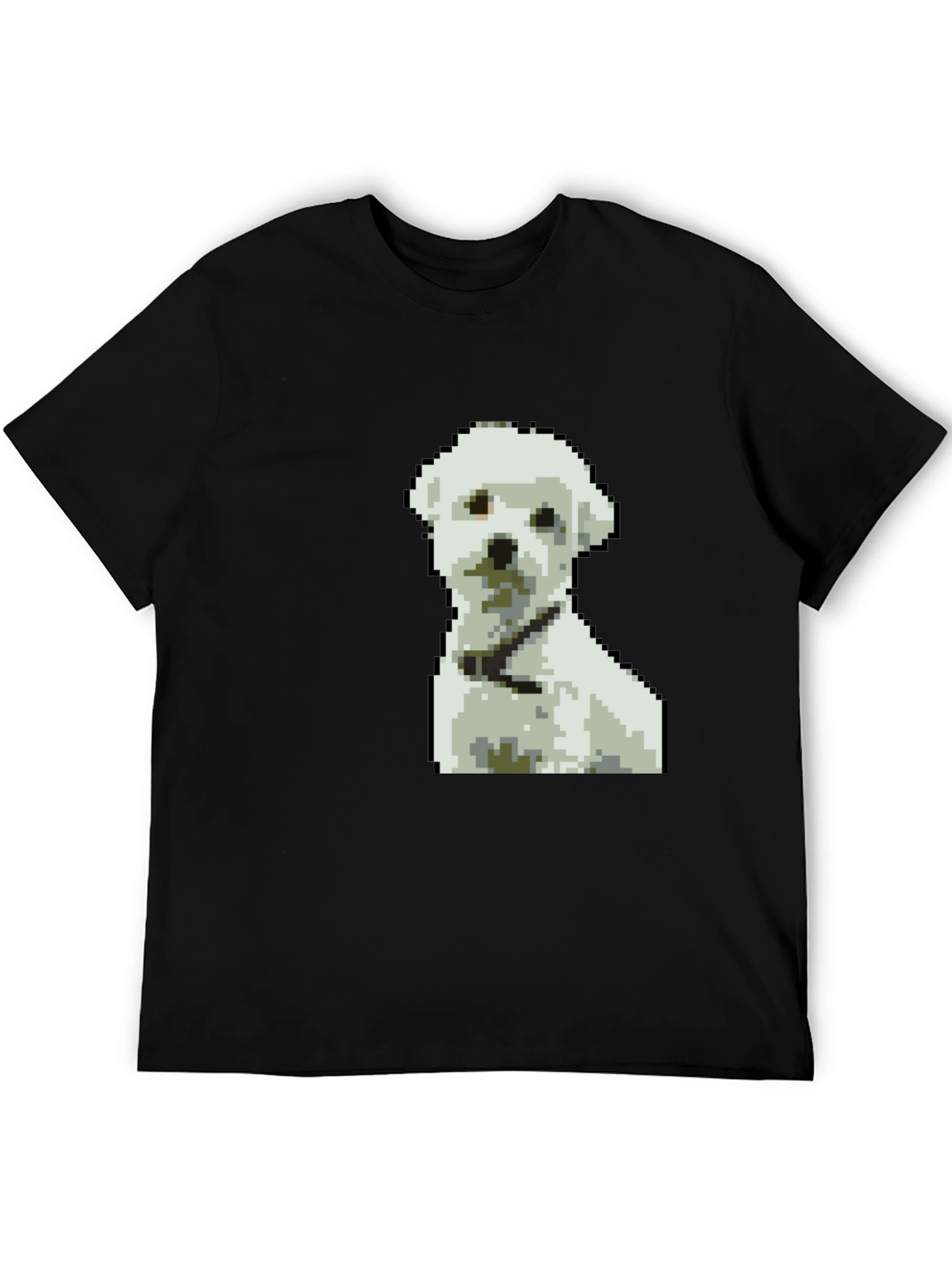 Pixel Art Dog Graphic T-Shirt