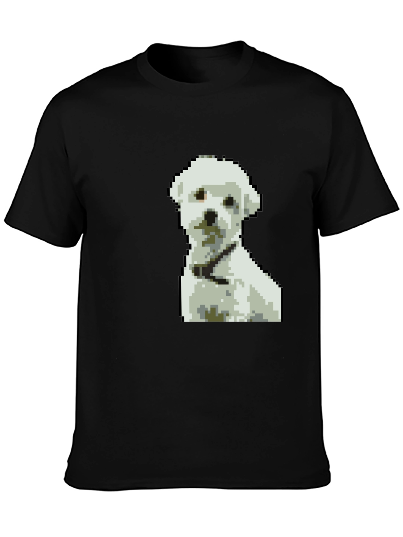 Pixel Art Dog Graphic T-Shirt