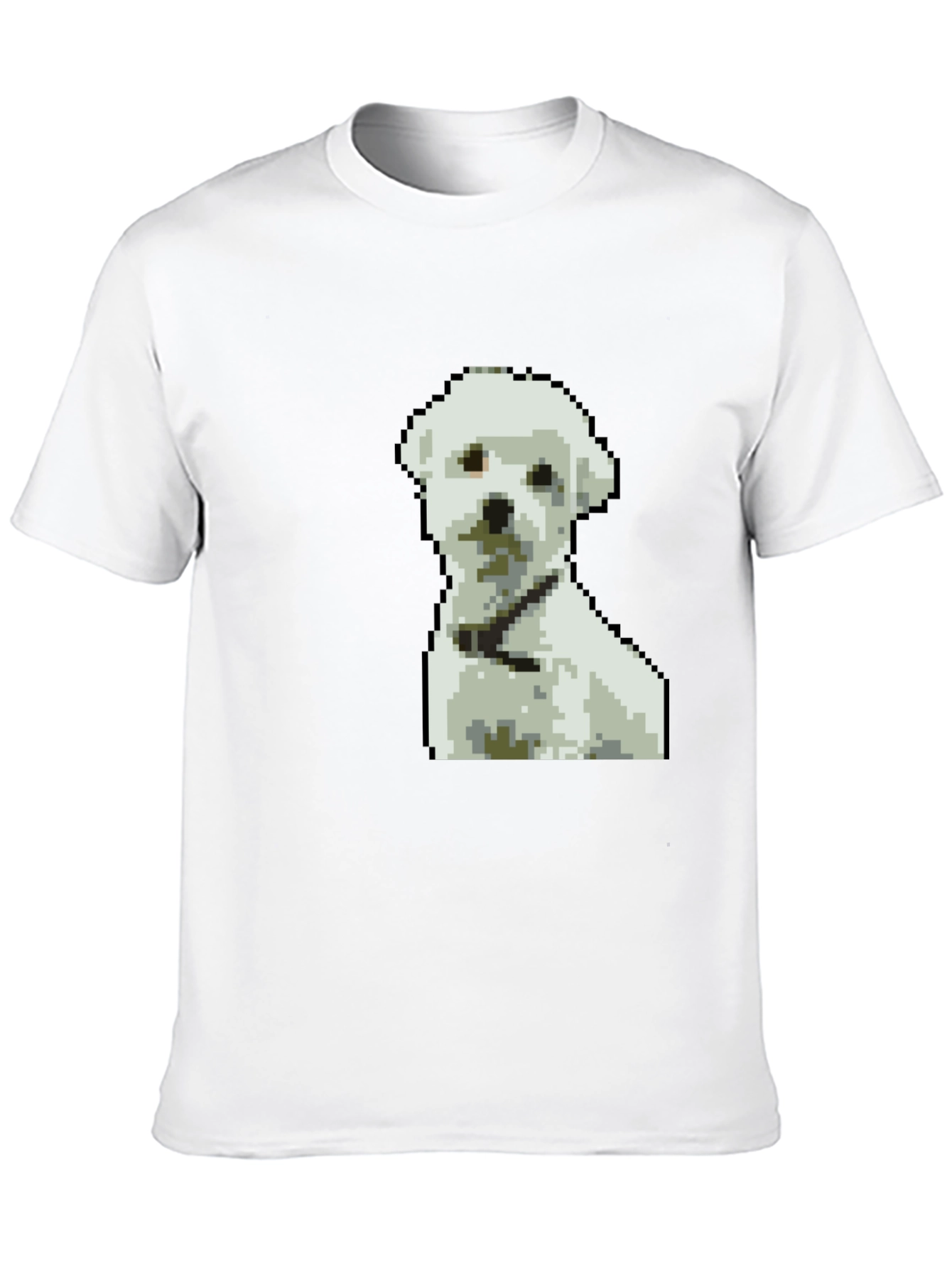 Pixel Art Dog Graphic T-Shirt