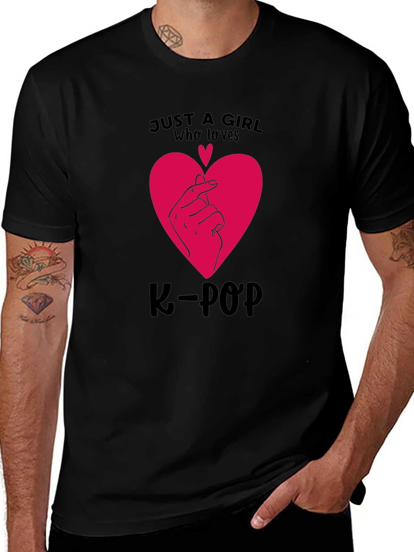 K-Pop Heart Graphic Tee