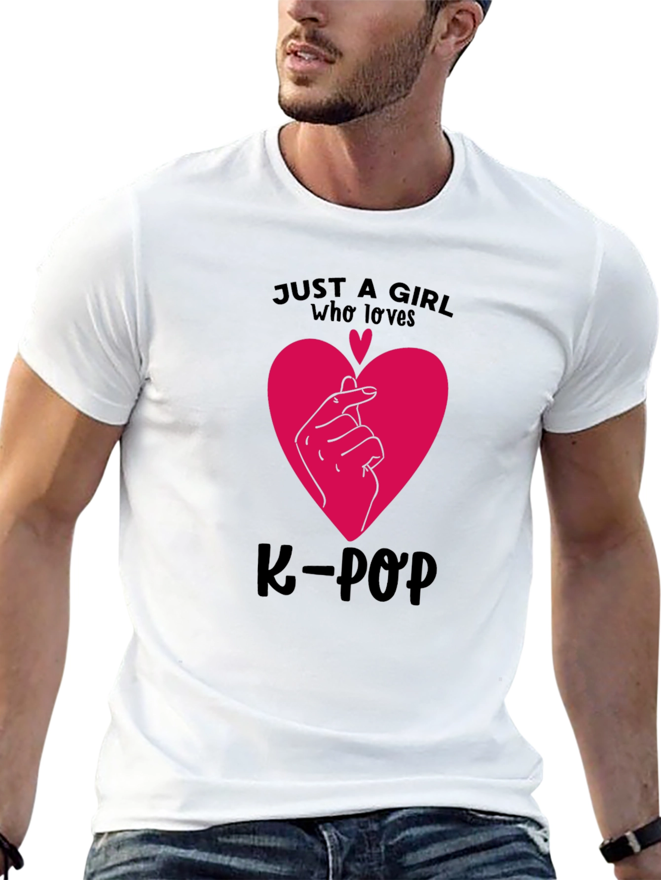 K-Pop Heart Graphic Tee