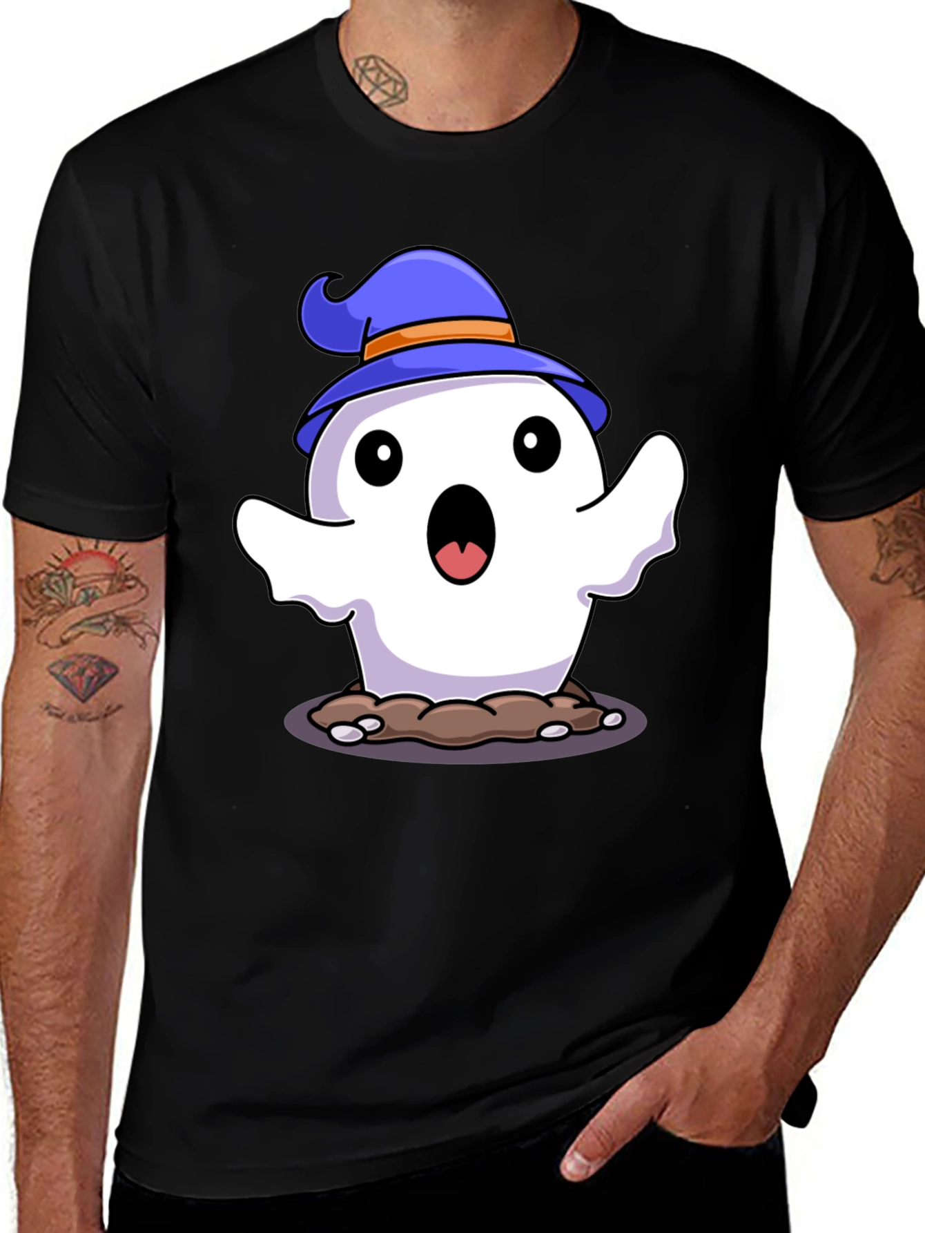 Halloween Ghost T-Shirt - Spooky Cute!