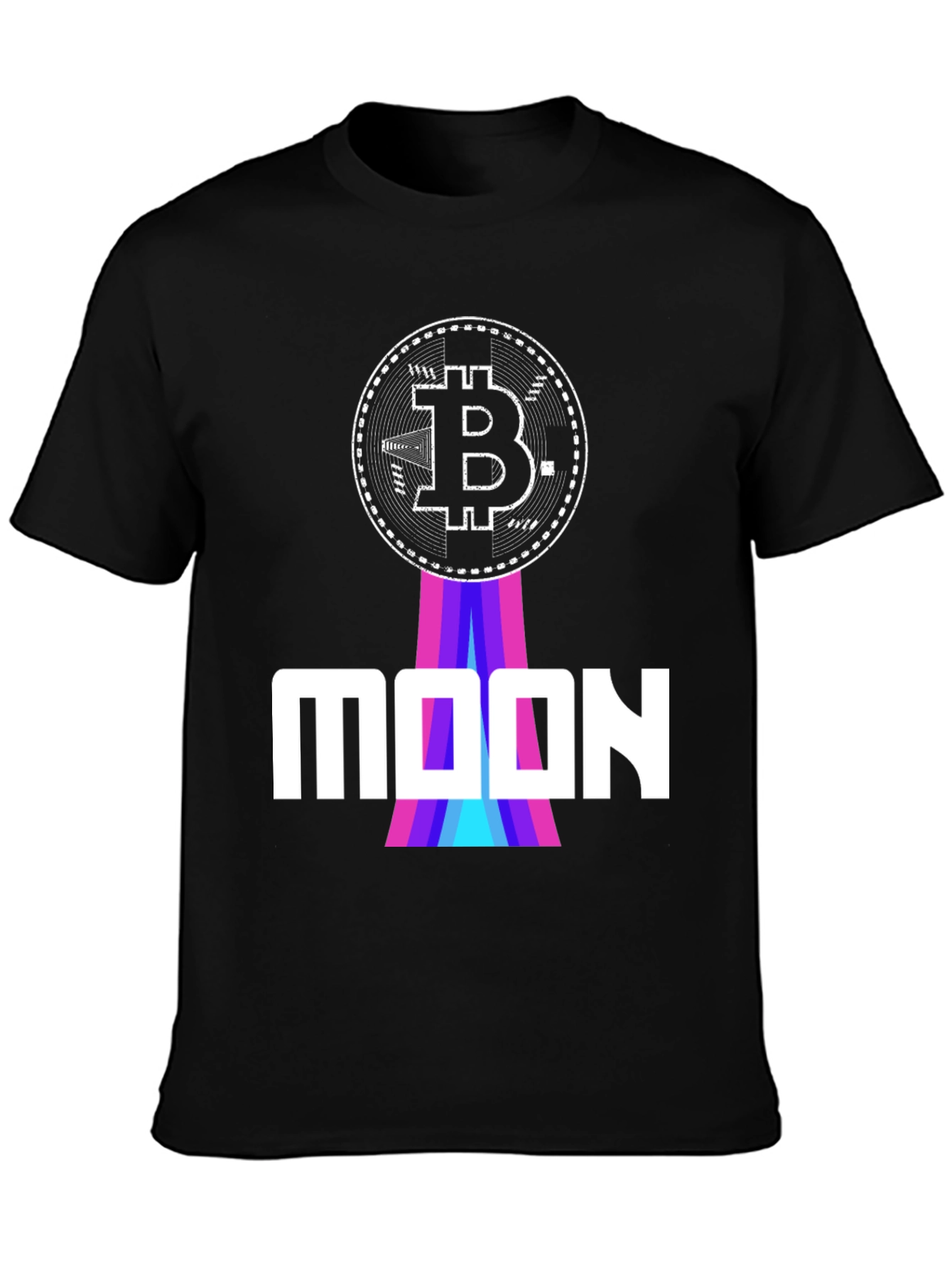 Bitcoin to the Moon Graphic Tee - Black