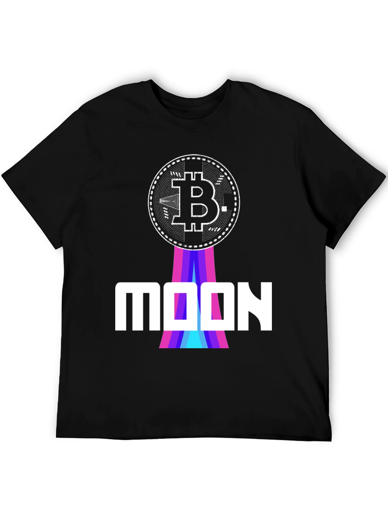 Bitcoin to the Moon Graphic Tee - Black