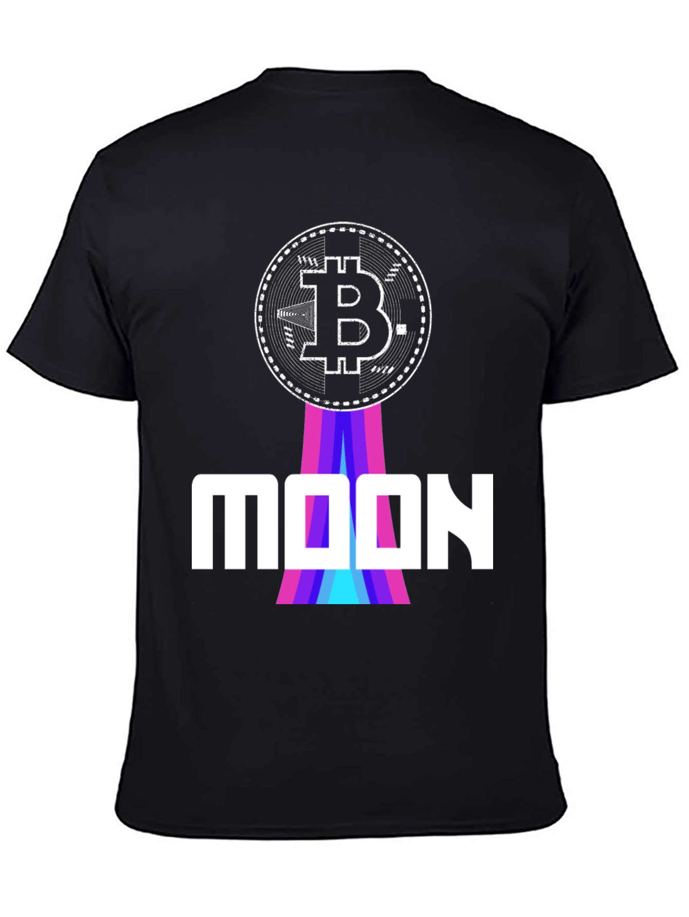 Bitcoin to the Moon Graphic Tee - Black