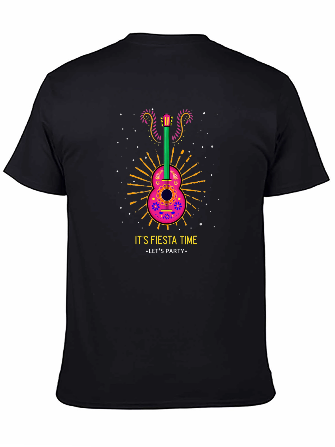 Fiesta Time Guitar Graphic Tee - Lets Party!