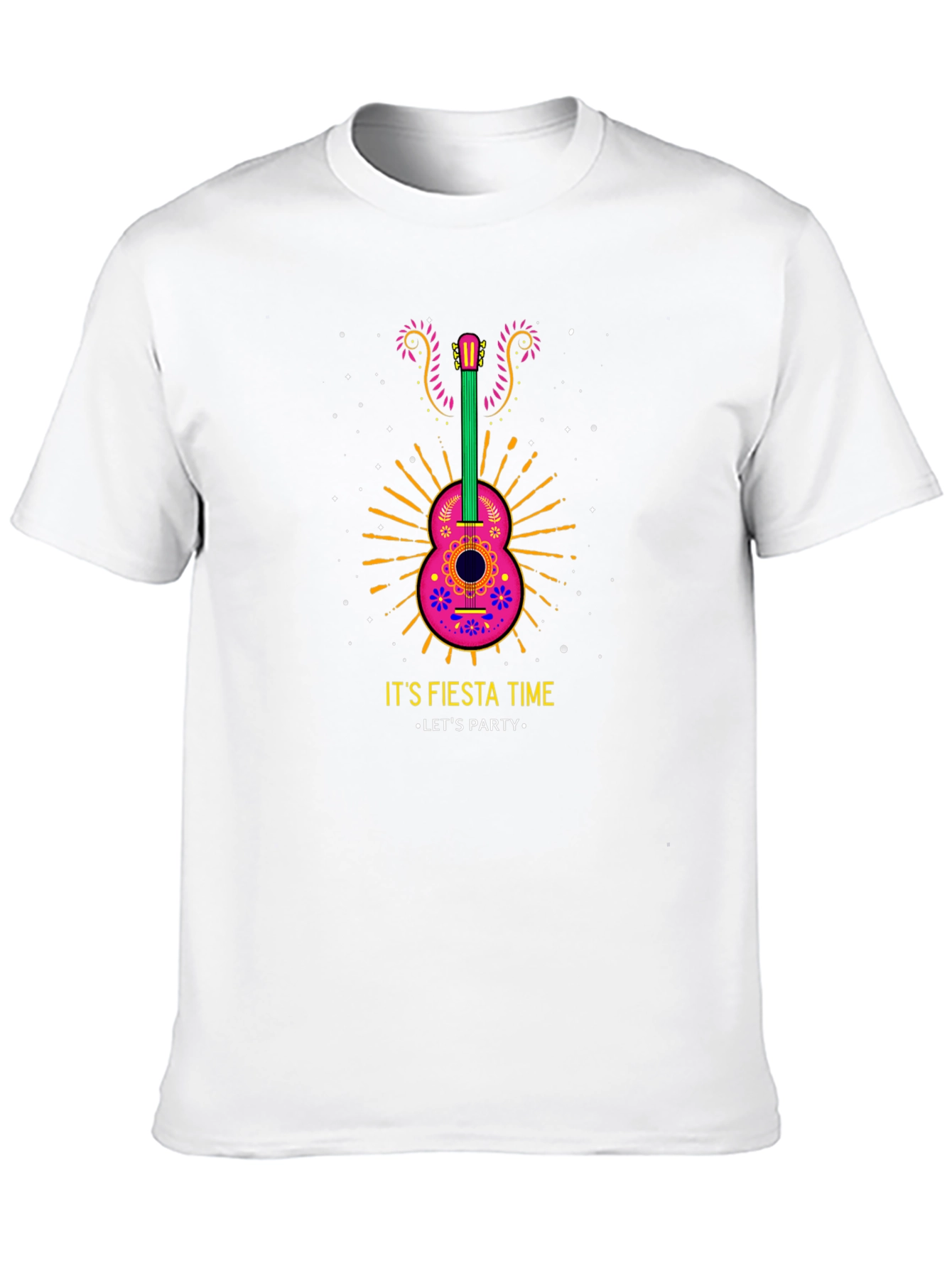 Fiesta Time Guitar Graphic Tee - Lets Party!