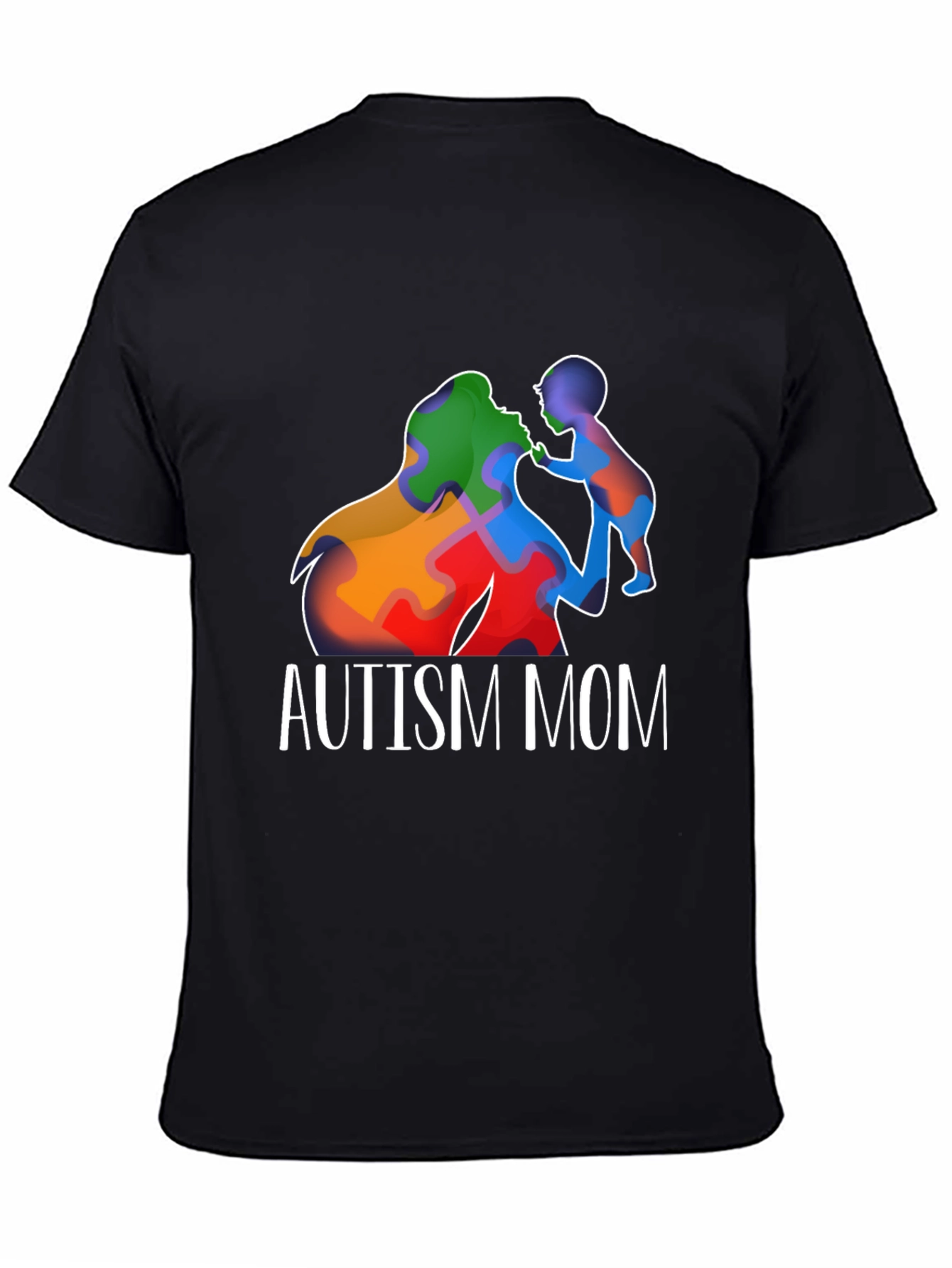 Autism Mom T-Shirt Puzzle Piece Love Support Awareness