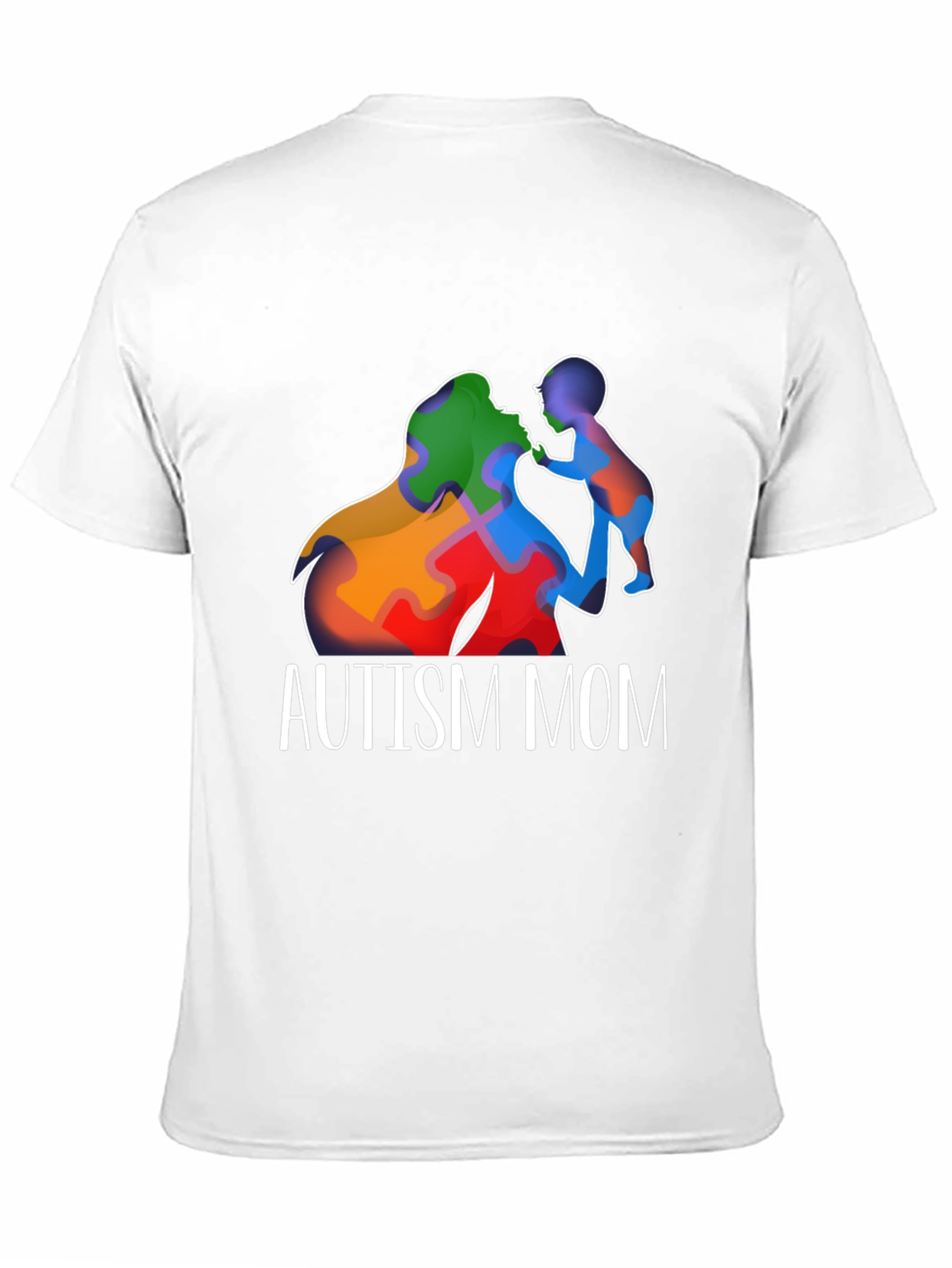 Autism Mom T-Shirt Puzzle Piece Love Support Awareness