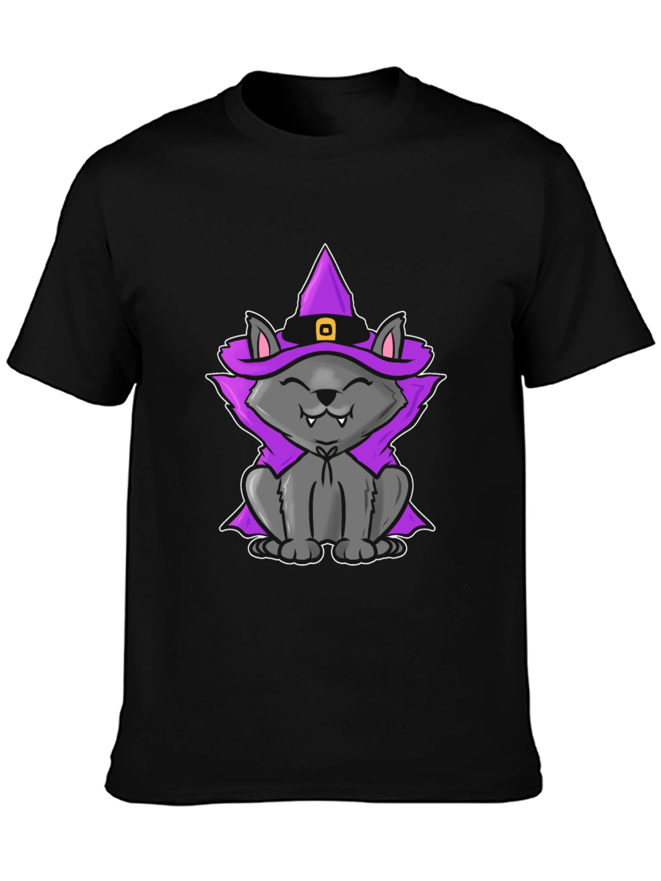 Witch Cat T-Shirt - Halloween Tee