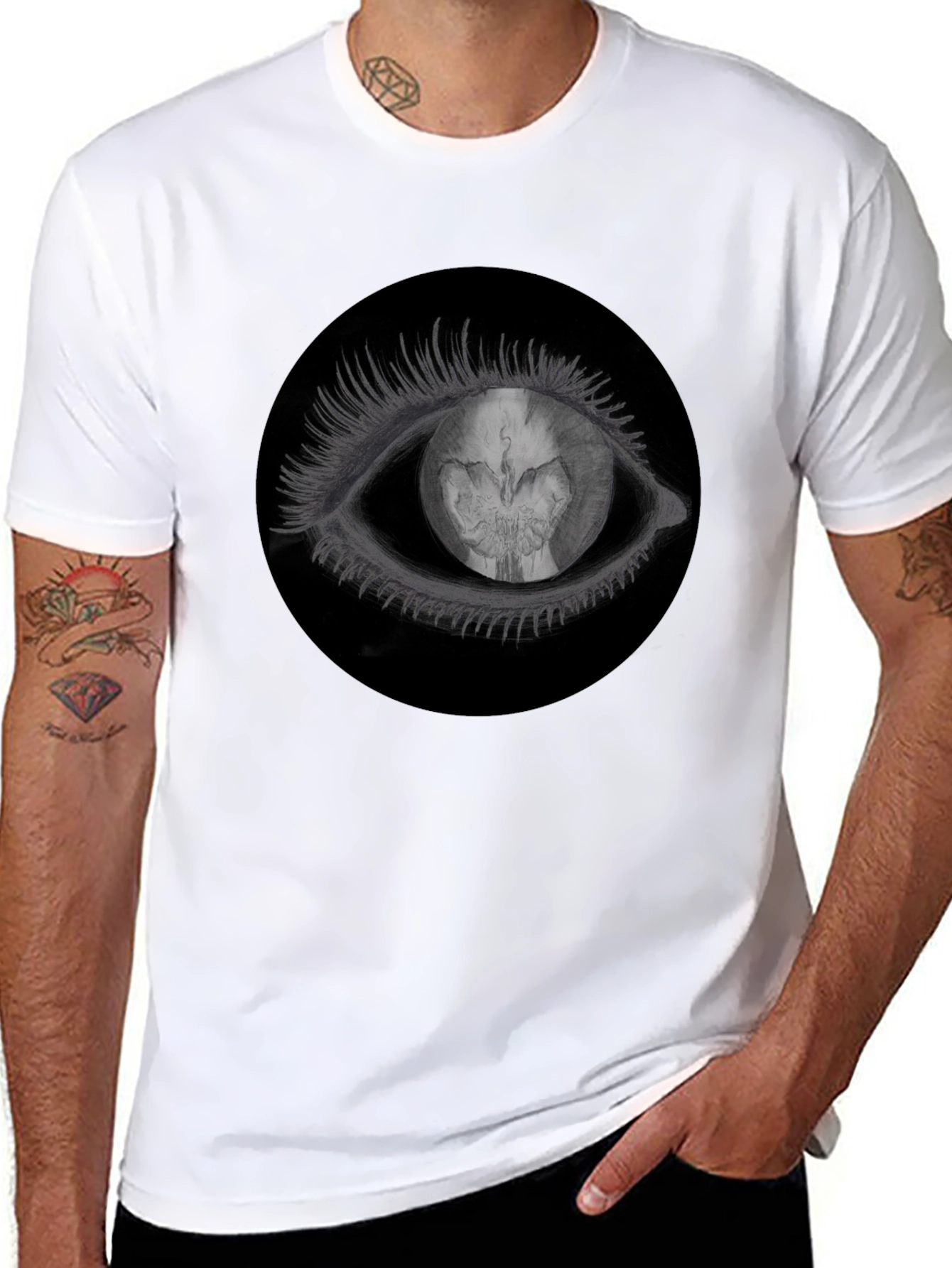 Eye See You T-Shirt - Black Graphic Tee