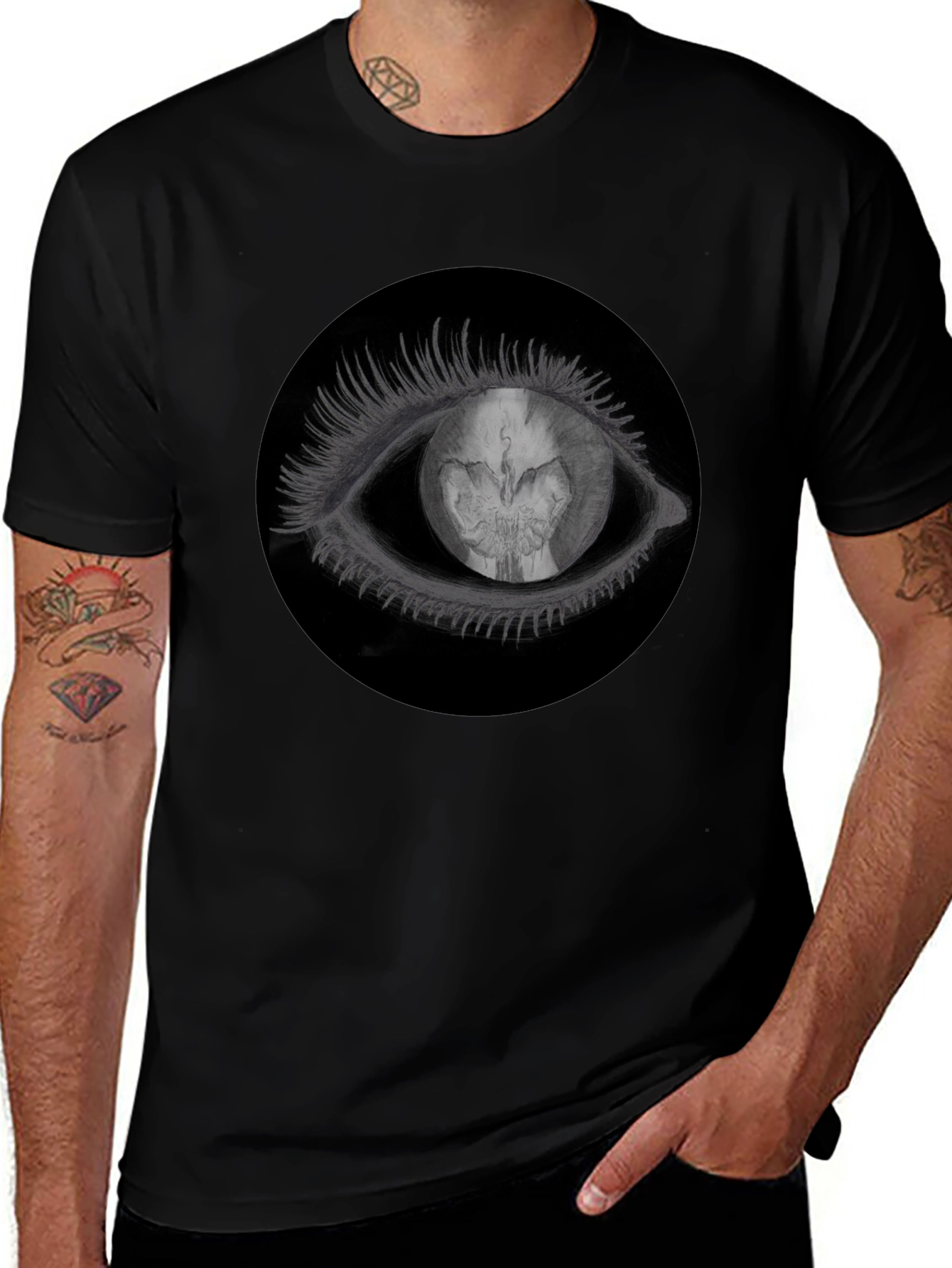 Eye See You T-Shirt - Black Graphic Tee