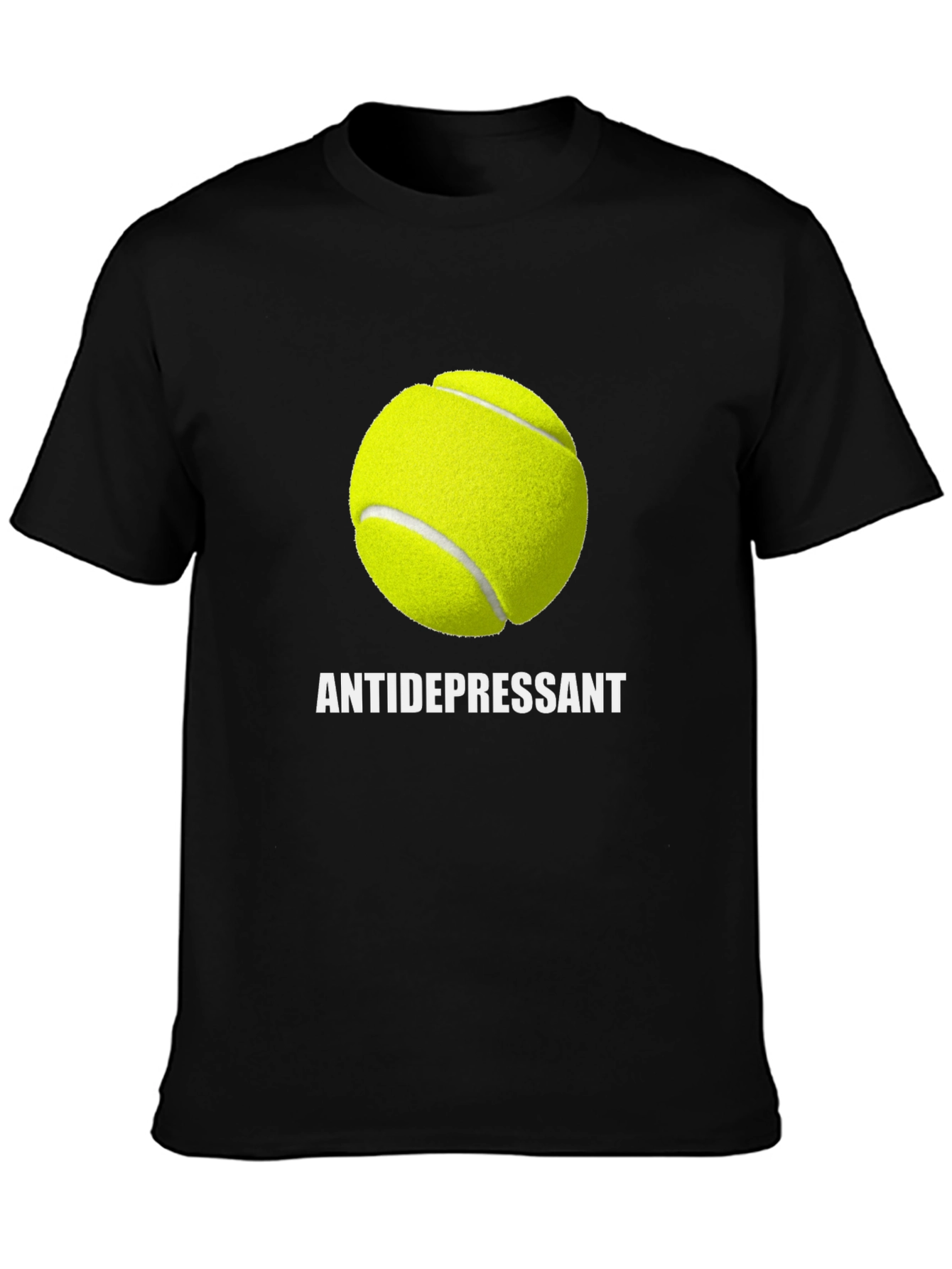 Antidepressant Tennis Ball Graphic T-Shirt