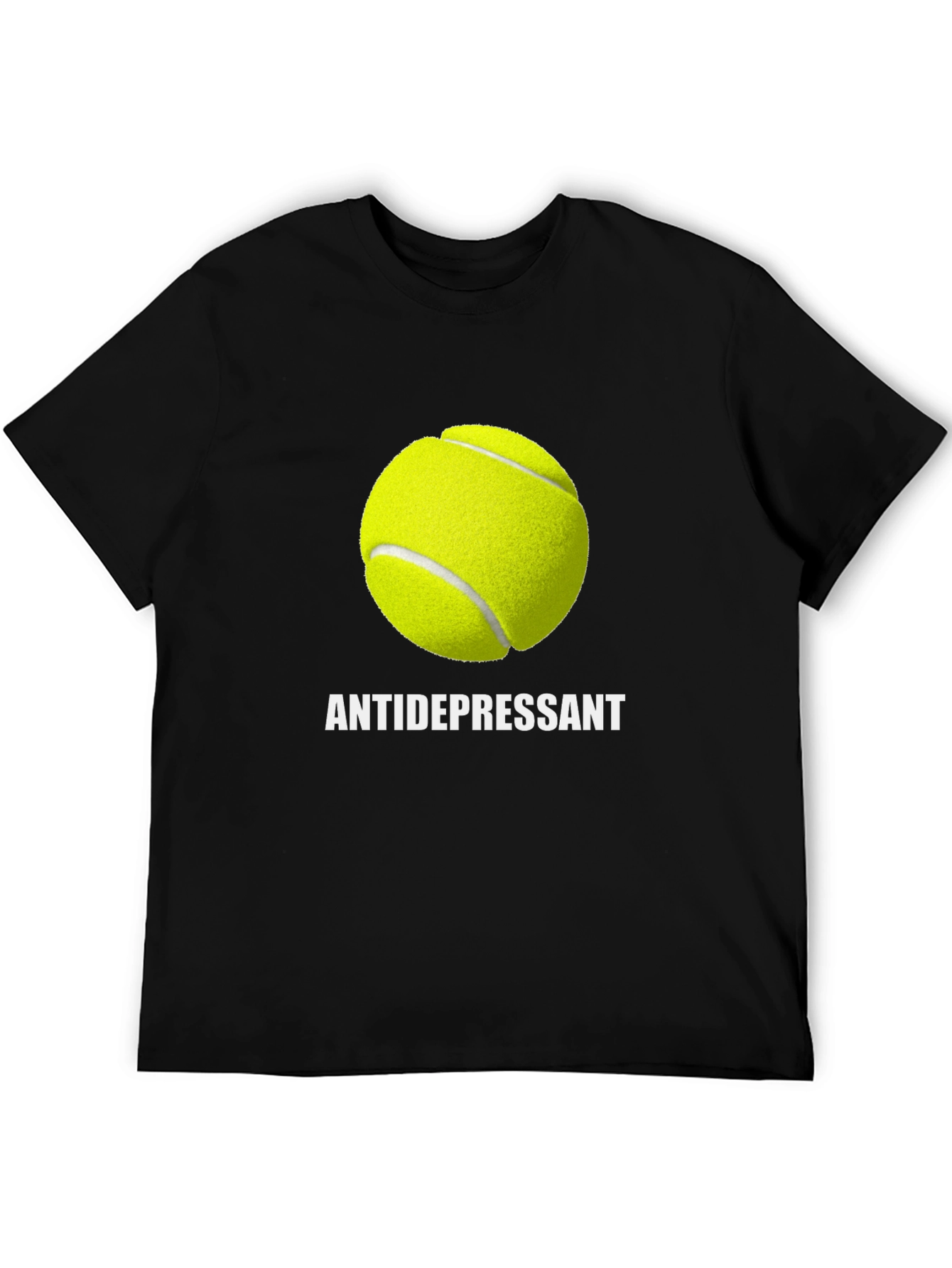 Antidepressant Tennis Ball Graphic T-Shirt