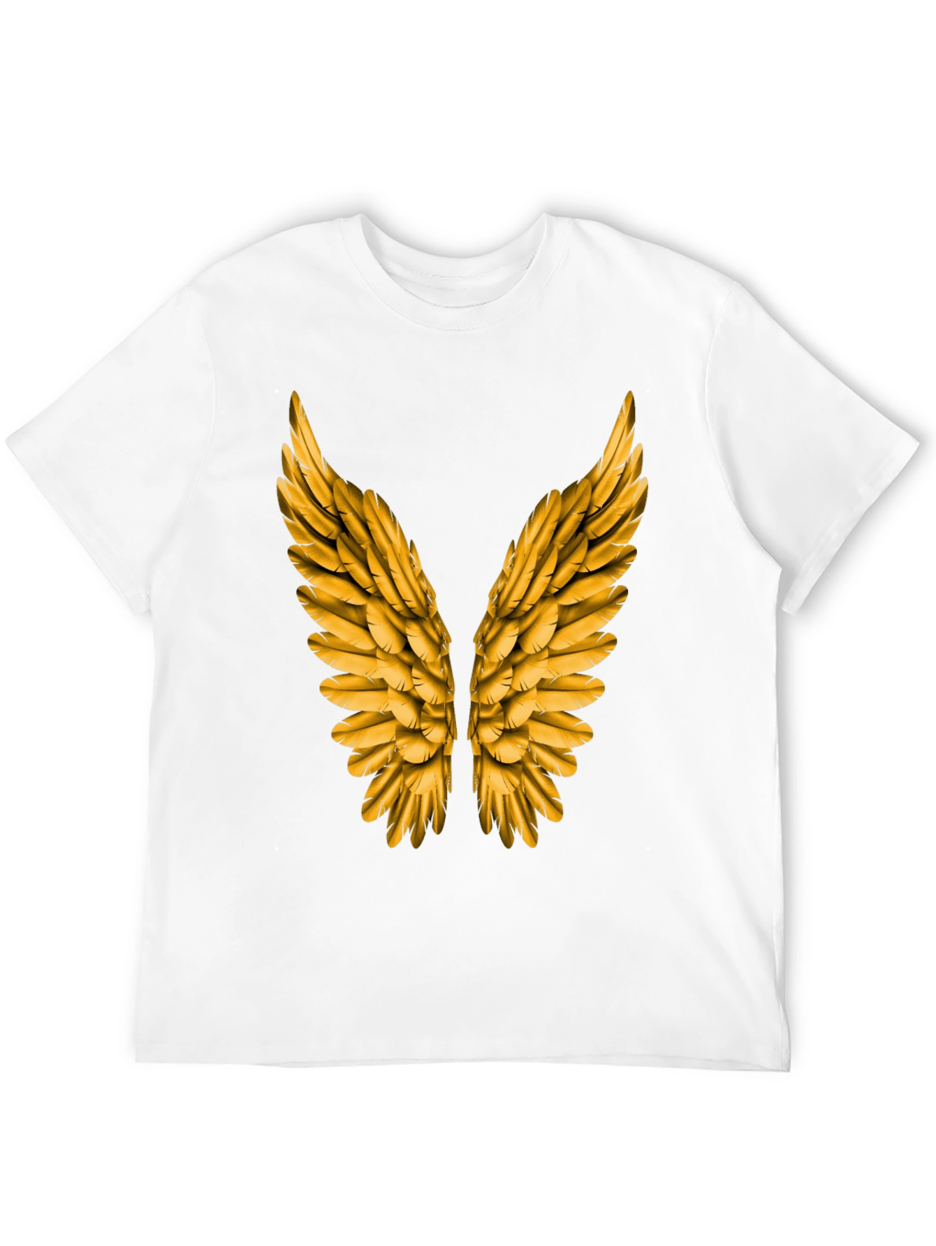 Golden Wings Graphic Tee - Black Short Sleeve