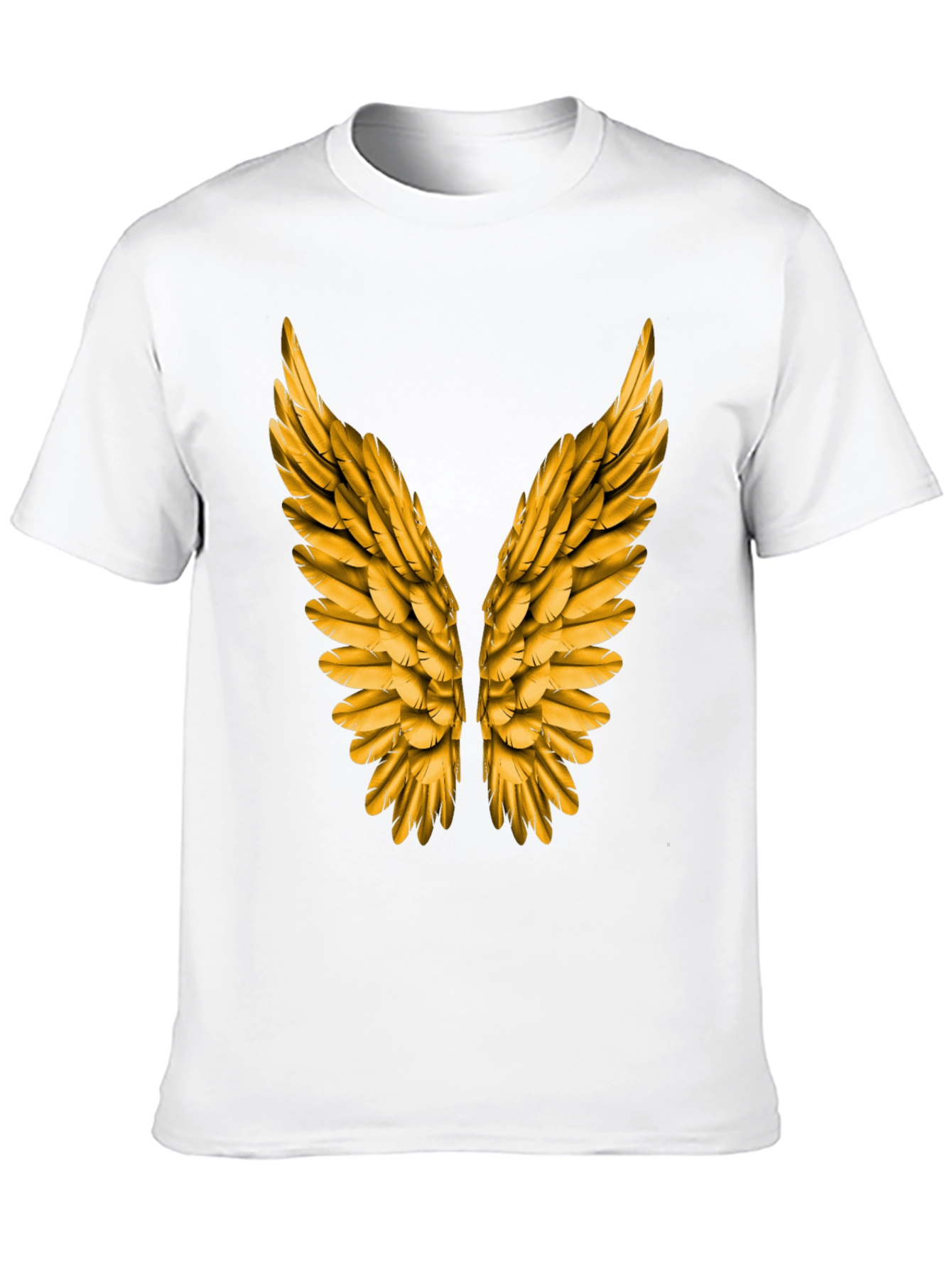 Golden Wings Graphic Tee - Black Short Sleeve