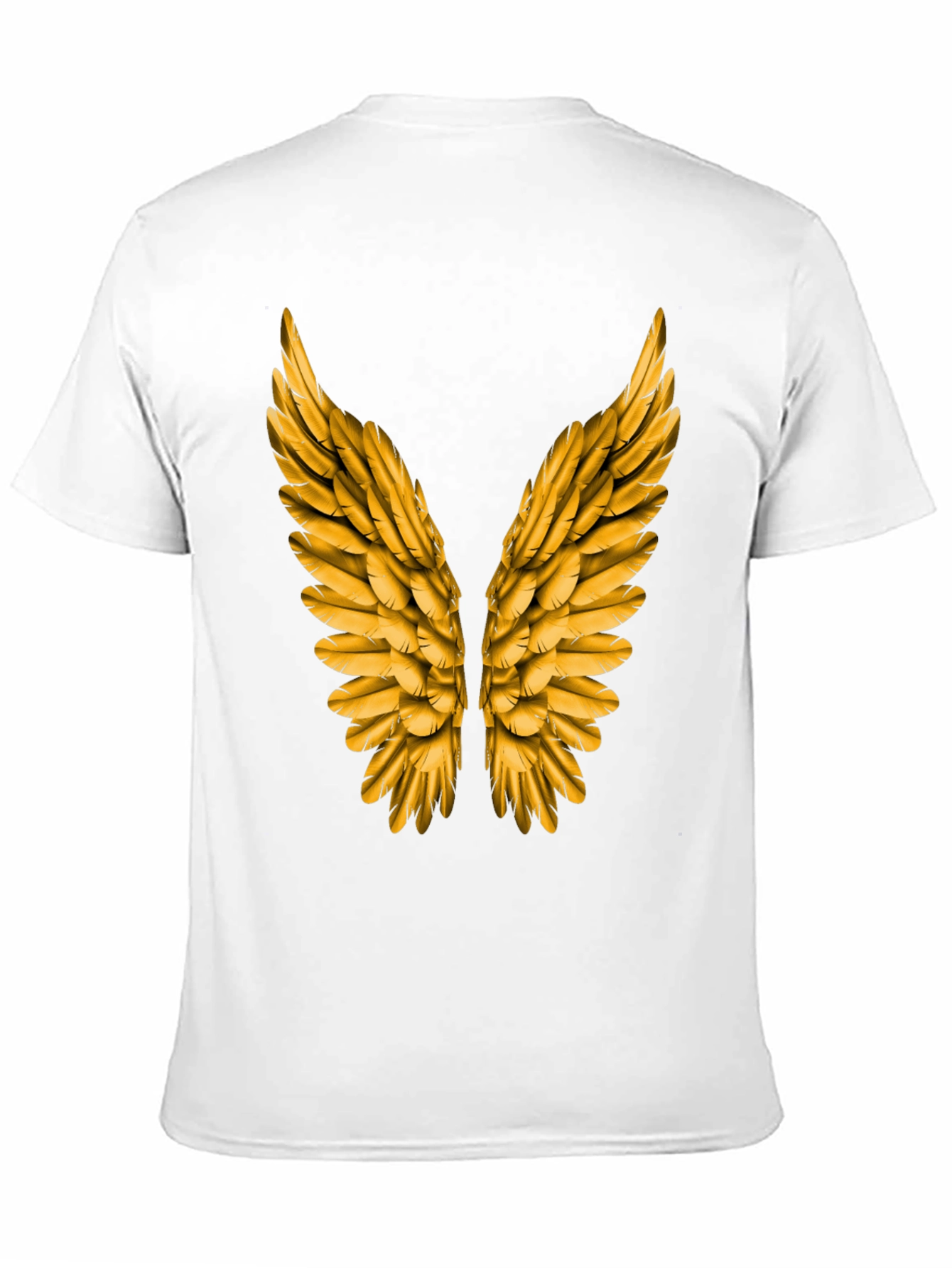 Golden Wings Graphic Tee - Black Short Sleeve