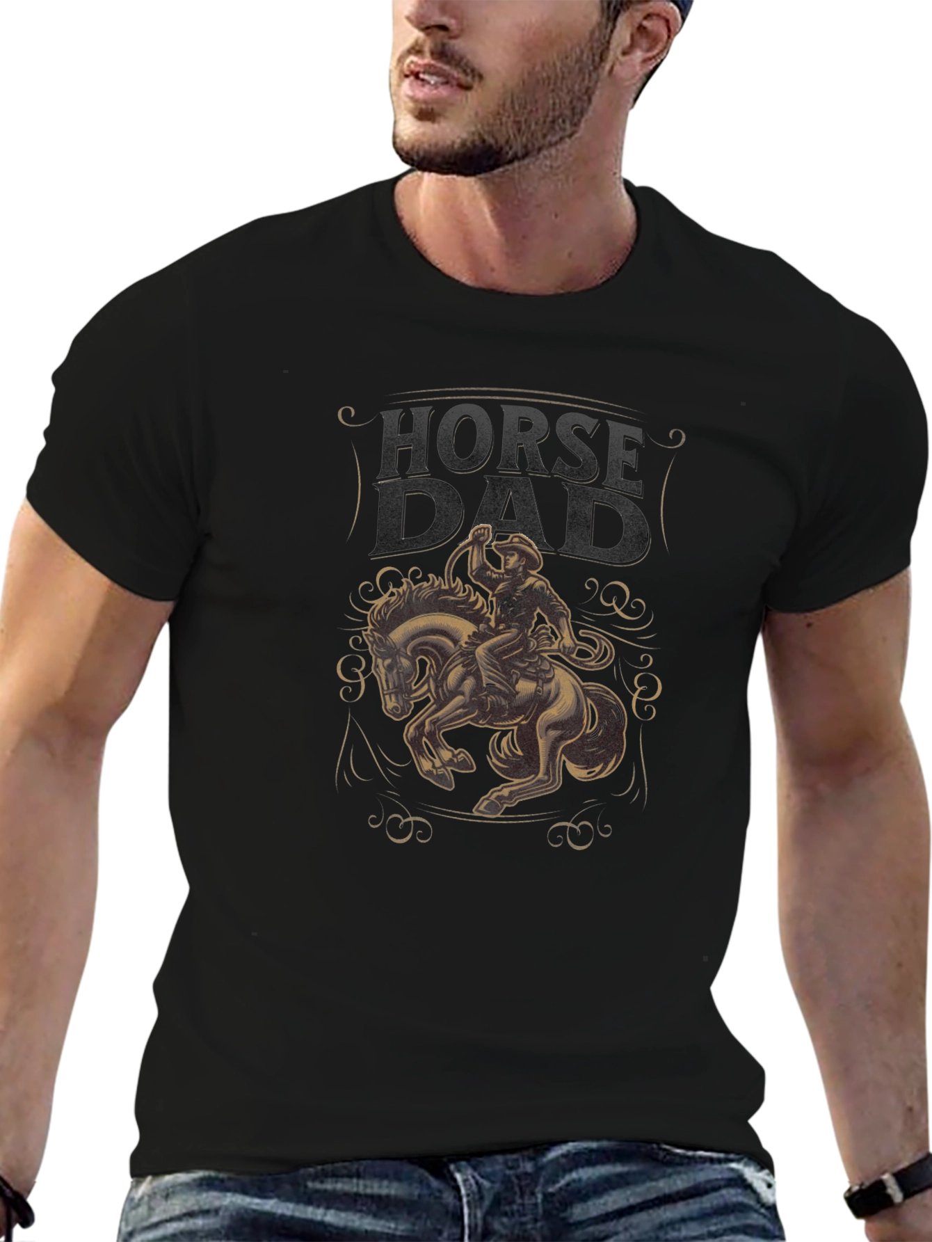 Horse Dad Graphic T-Shirt