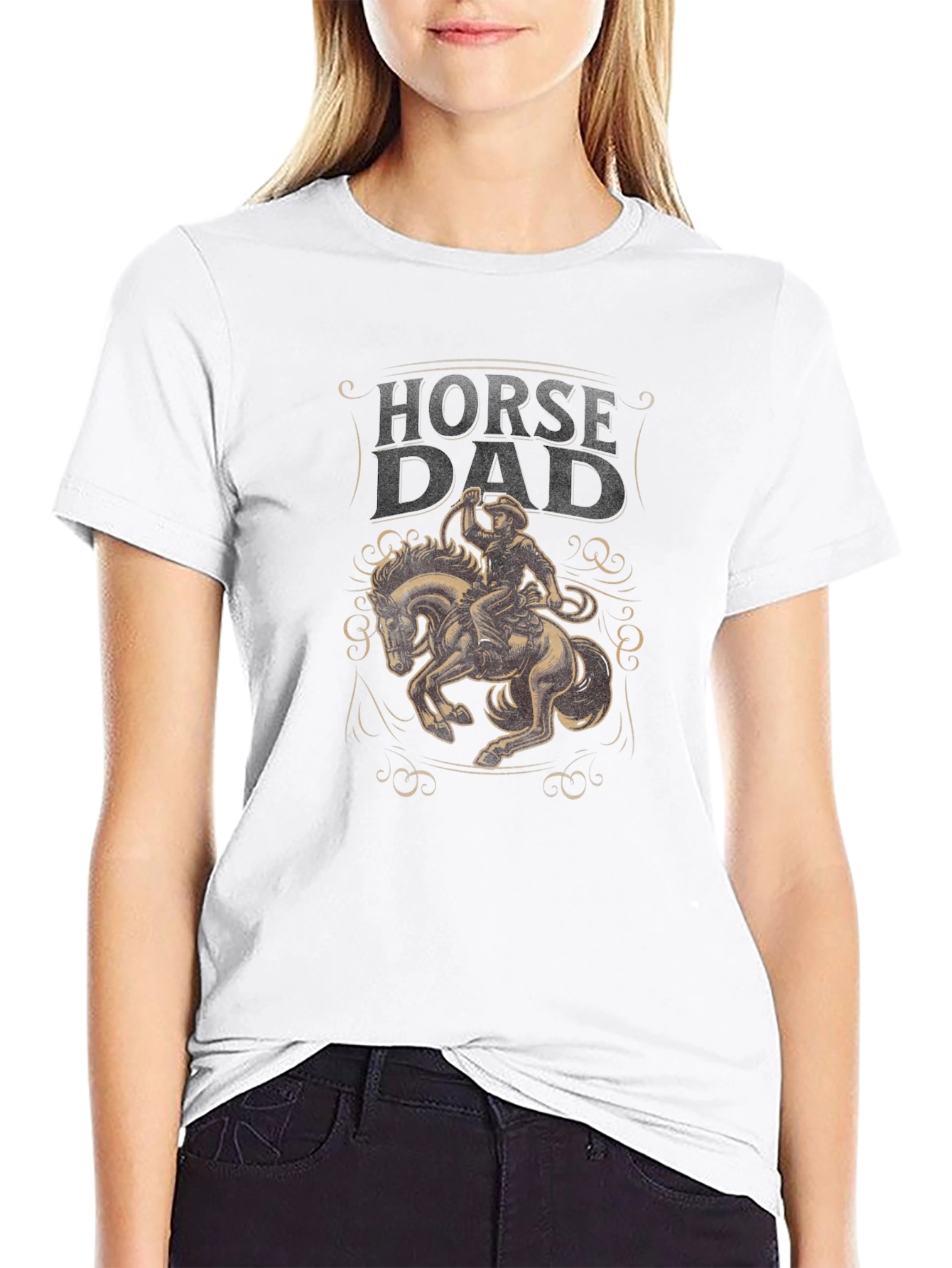 Horse Dad Graphic T-Shirt