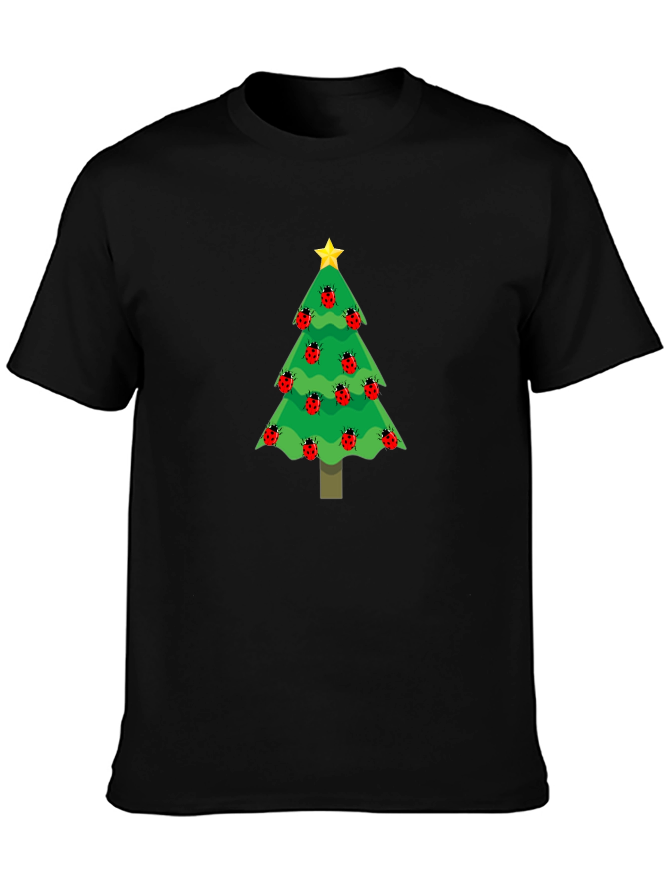 Christmas Tree Ladybug T-Shirt - Holiday Apparel