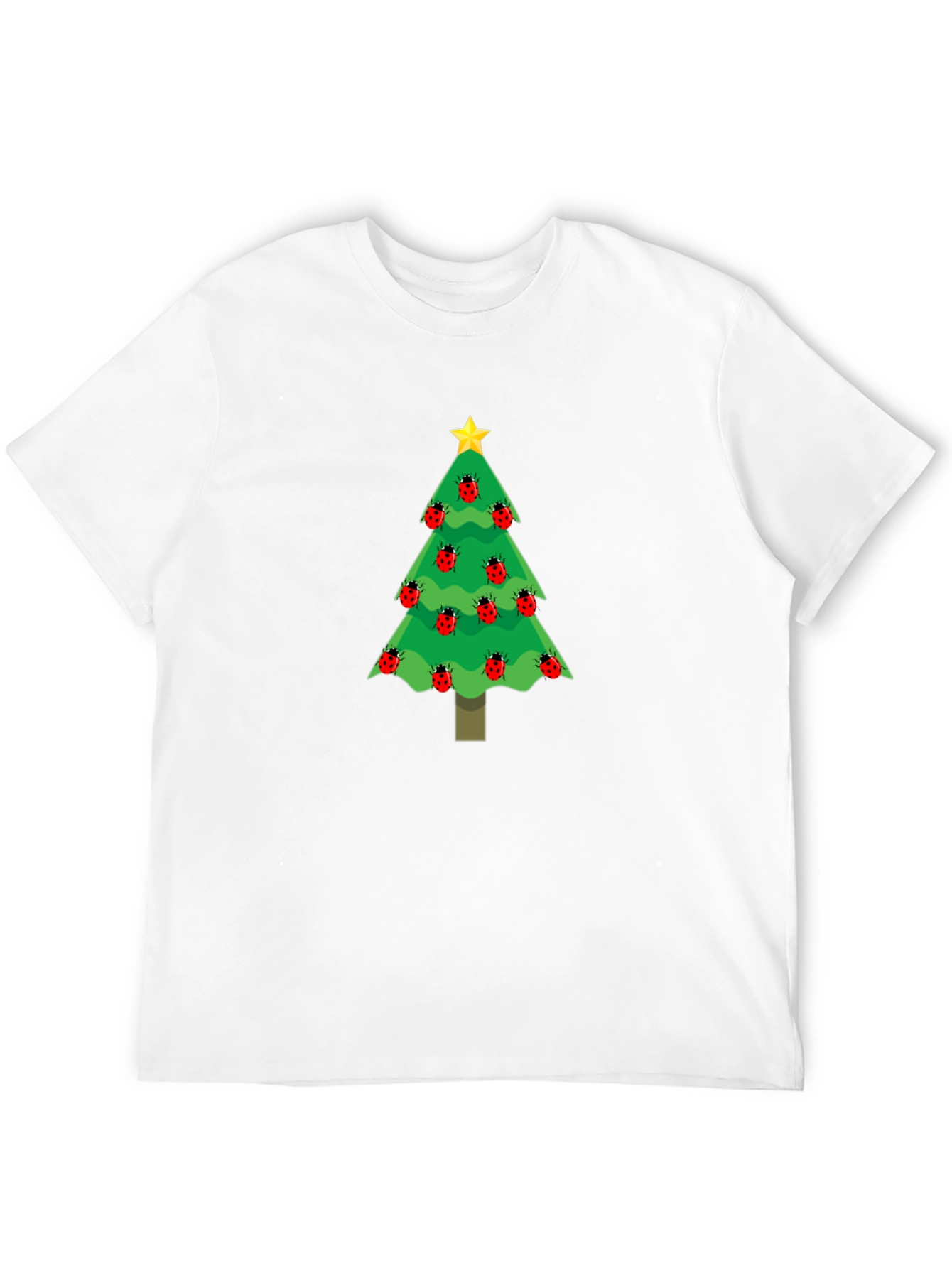 Christmas Tree Ladybug T-Shirt - Holiday Apparel