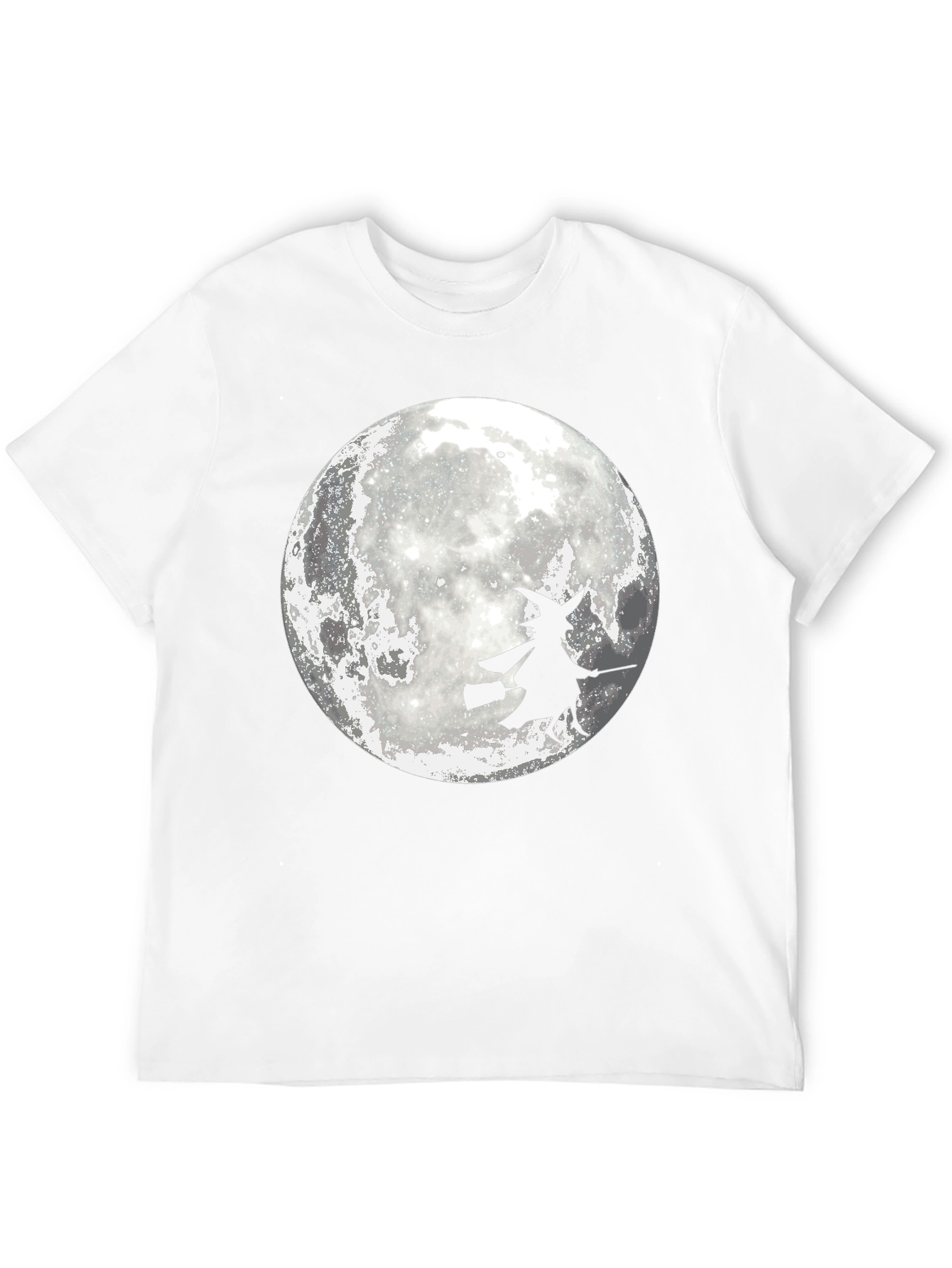 Witch On Moon Graphic T-Shirt