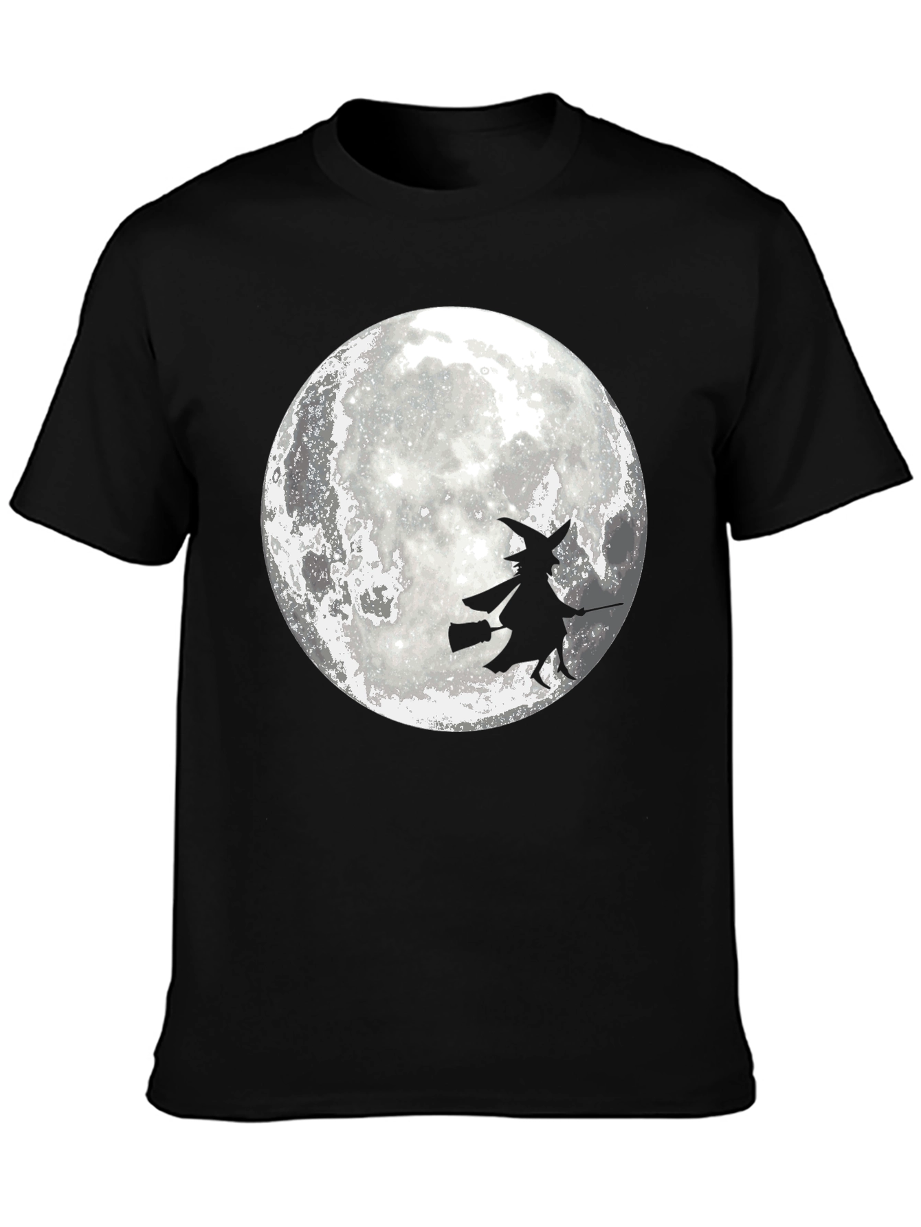 Witch On Moon Graphic T-Shirt